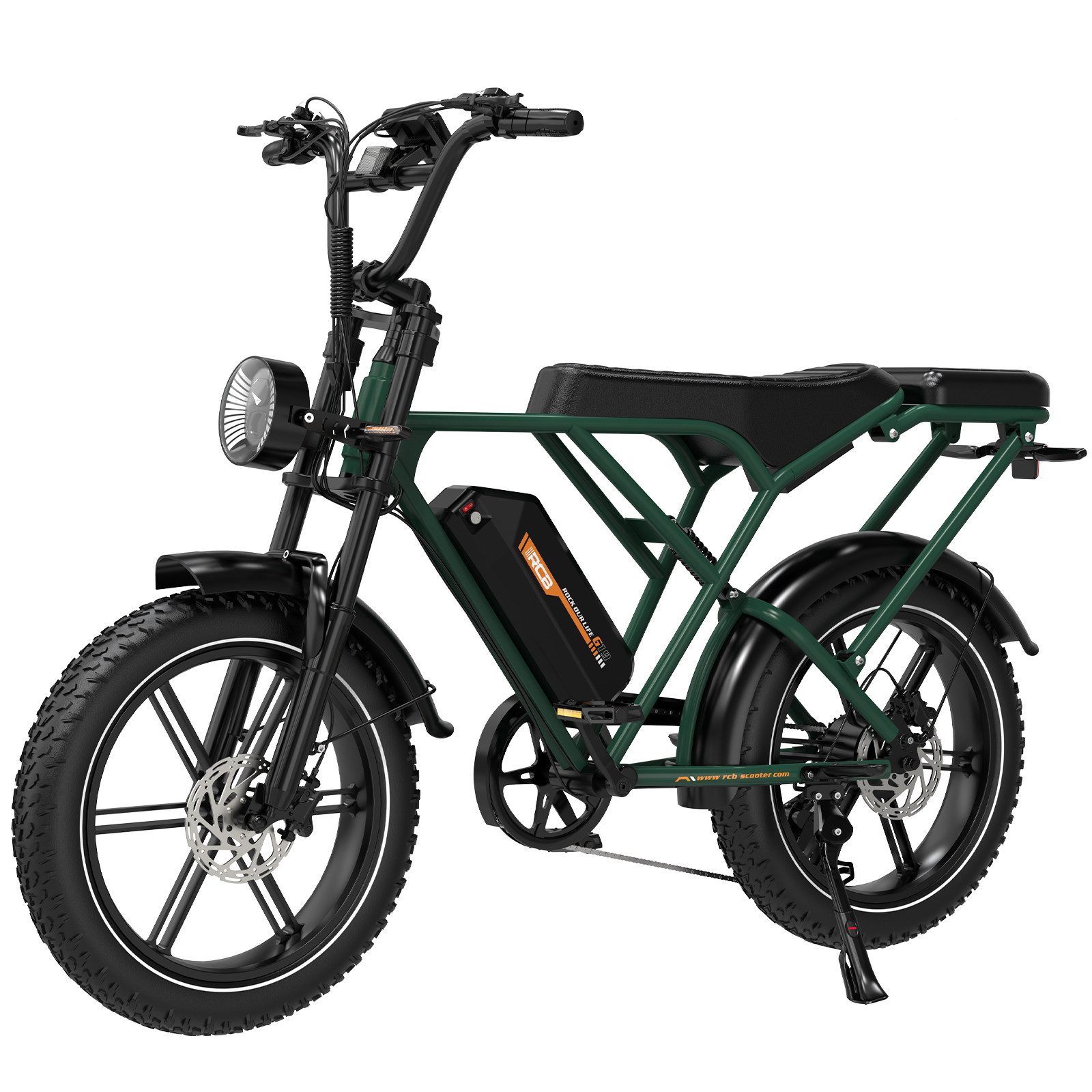 RCB E-Bike G19, NFC&APP, 20,8Ah, 60–90 KM Reichweite, 20×4,0 Zoll Elektrofahrrad, 7 Gang, Kettenschaltung, Heckmotor, 960 Wh