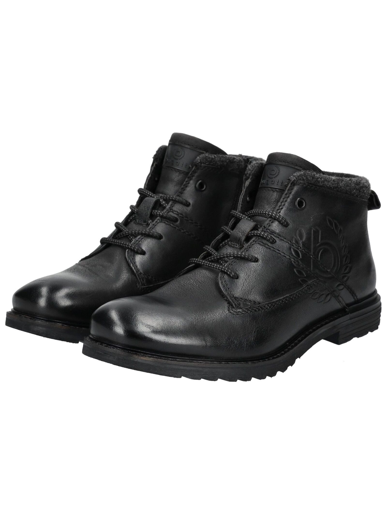 bugatti bugatti Stiefelette Leder Schnürstiefelette