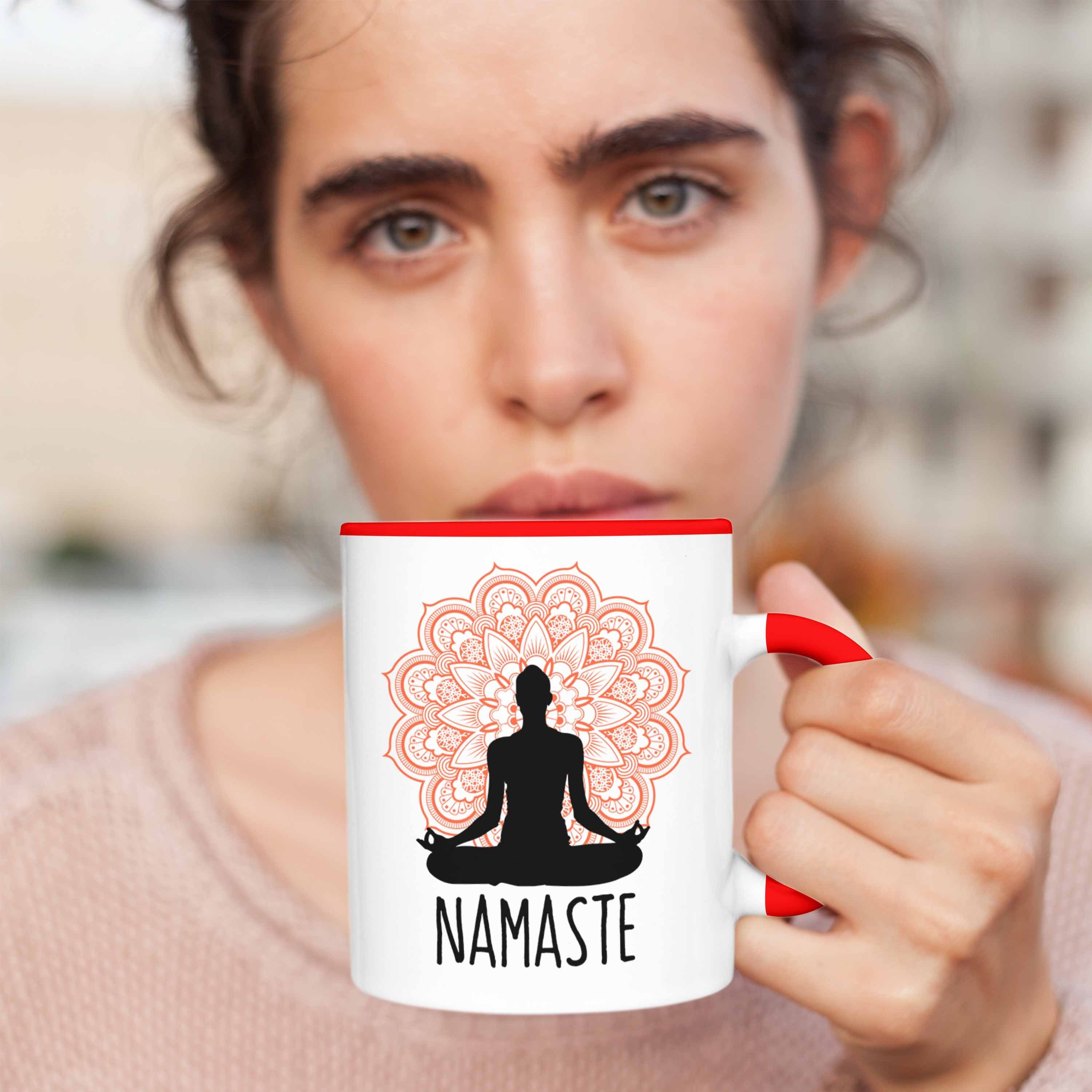 Rot Meditations-Tasse Nama für Inspirierendes Trendation Tasse Meditationliebhaber Geschenk