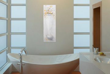 KUNSTLOFT Gemälde Sanftmut der Natur 40x120 cm, Leinwandbild 100% HANDGEMALT Wandbild Wohnzimmer