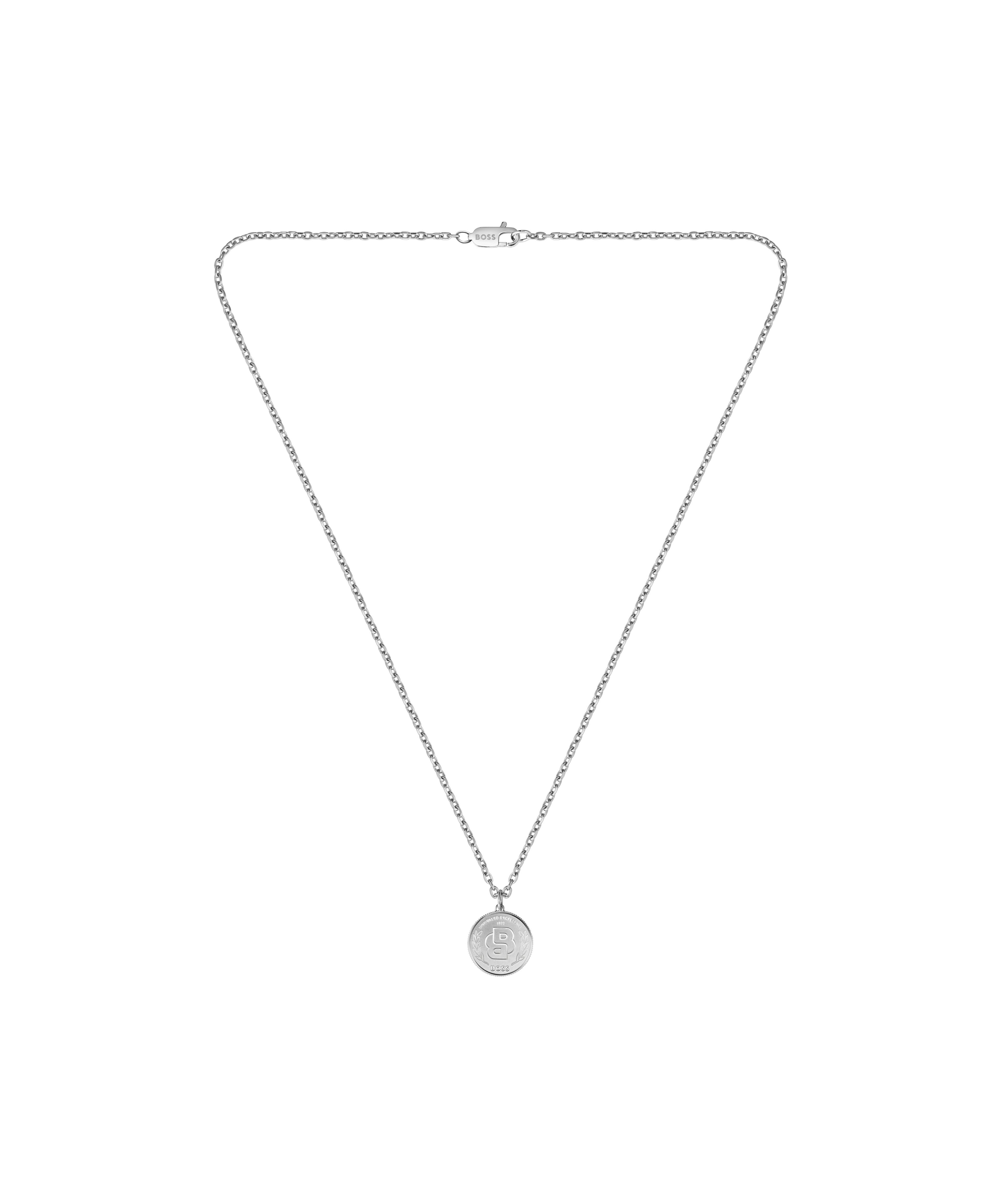 BOSS Kette mit Anhänger DOUBLE B COIN