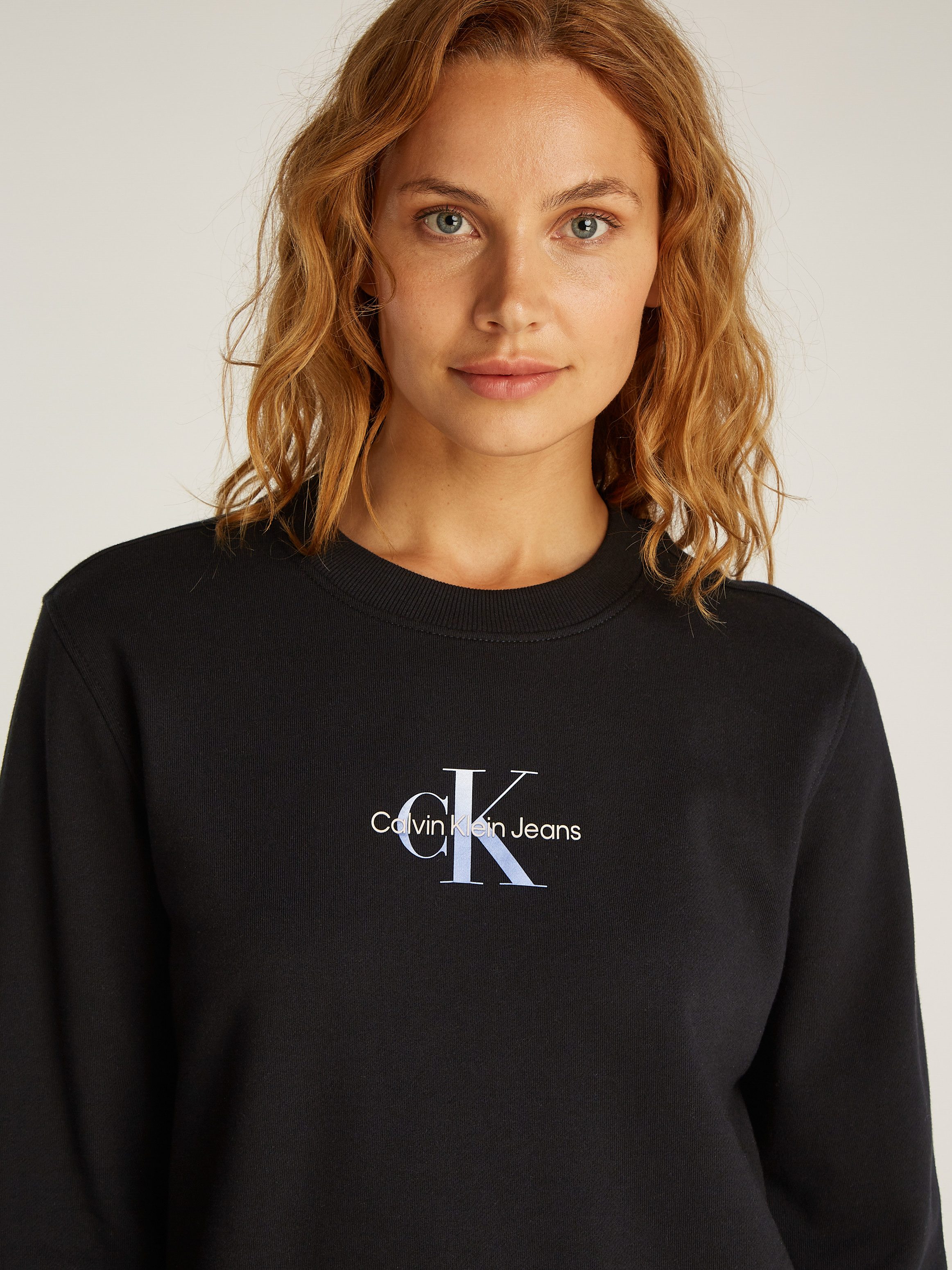 Calvin Klein Jeans Sweatshirt GRADIENT MONOLOGO CREWNECK mit Logo günstig online kaufen