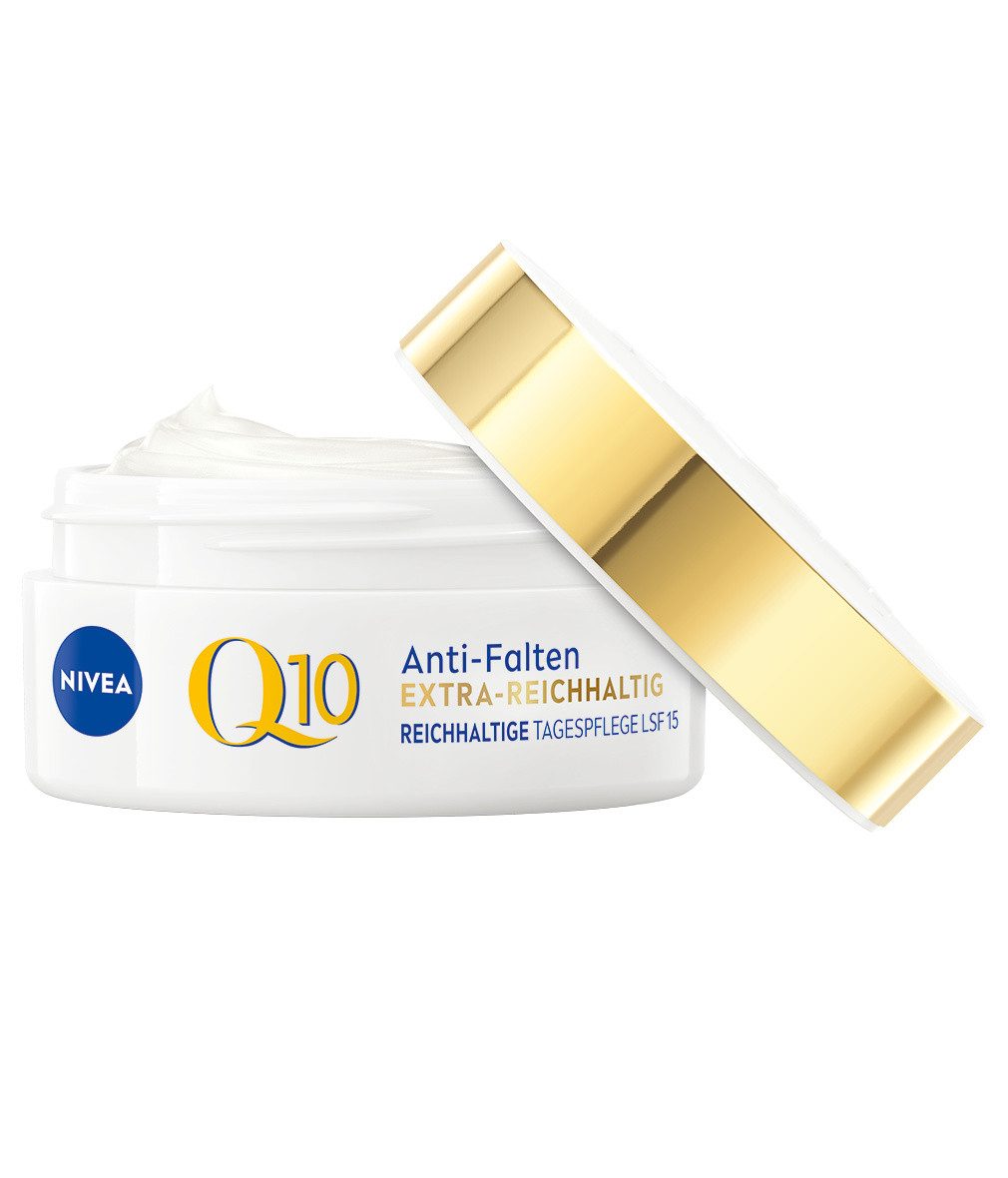 Nivea Tagescreme Q10 Anti-Falten Extra-Reichhaltige Tagespflege LSF 15 Packung, 1-tlg., 50 ml