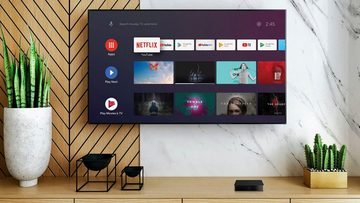 Nokia Streaming-Box 8000 Android TV 4K UHD, Chromecast, HDMI, Netflix, Prime Video, (Disney+, Kompatibel mit Google Assistant), Android 12 TV Ultra HD Box Media Player, beleuchtete Fernbedienung