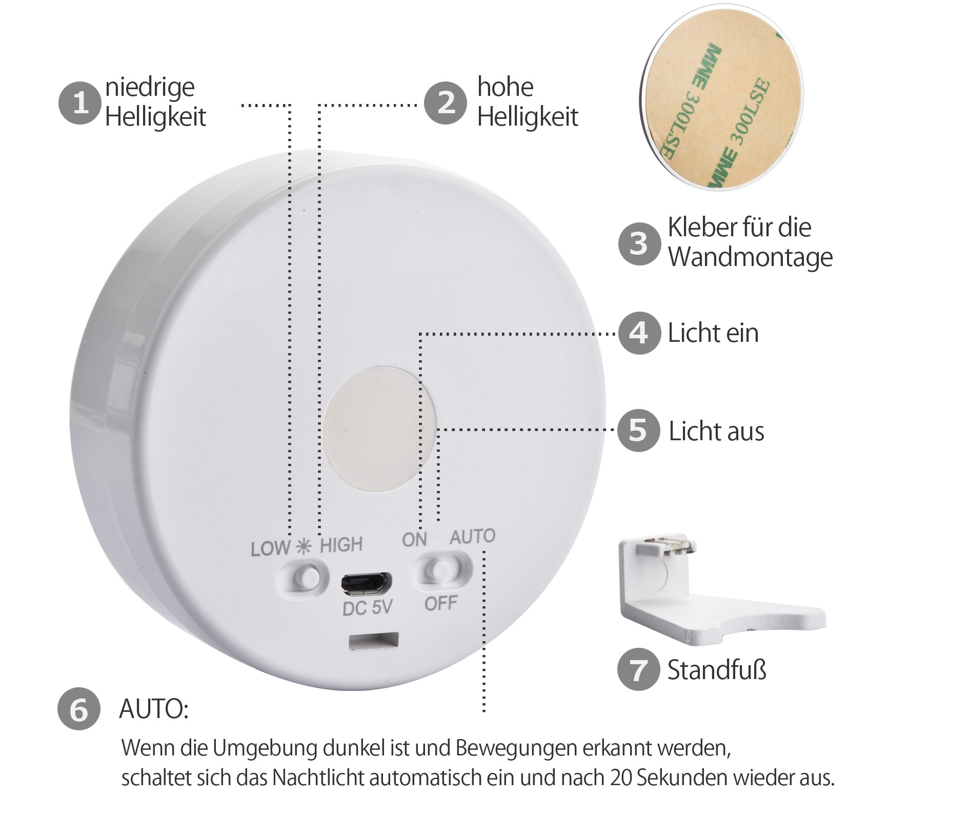 Northpoint LED Nachtlicht LED Kindernachtlicht Bewegungsmelder günstig online kaufen