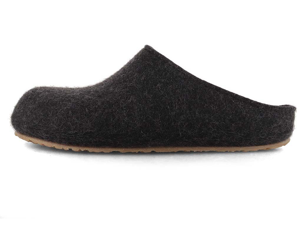Haflinger Filz-Pantoffel Grizzly Michel Hausschuh breites Komfortfußbett