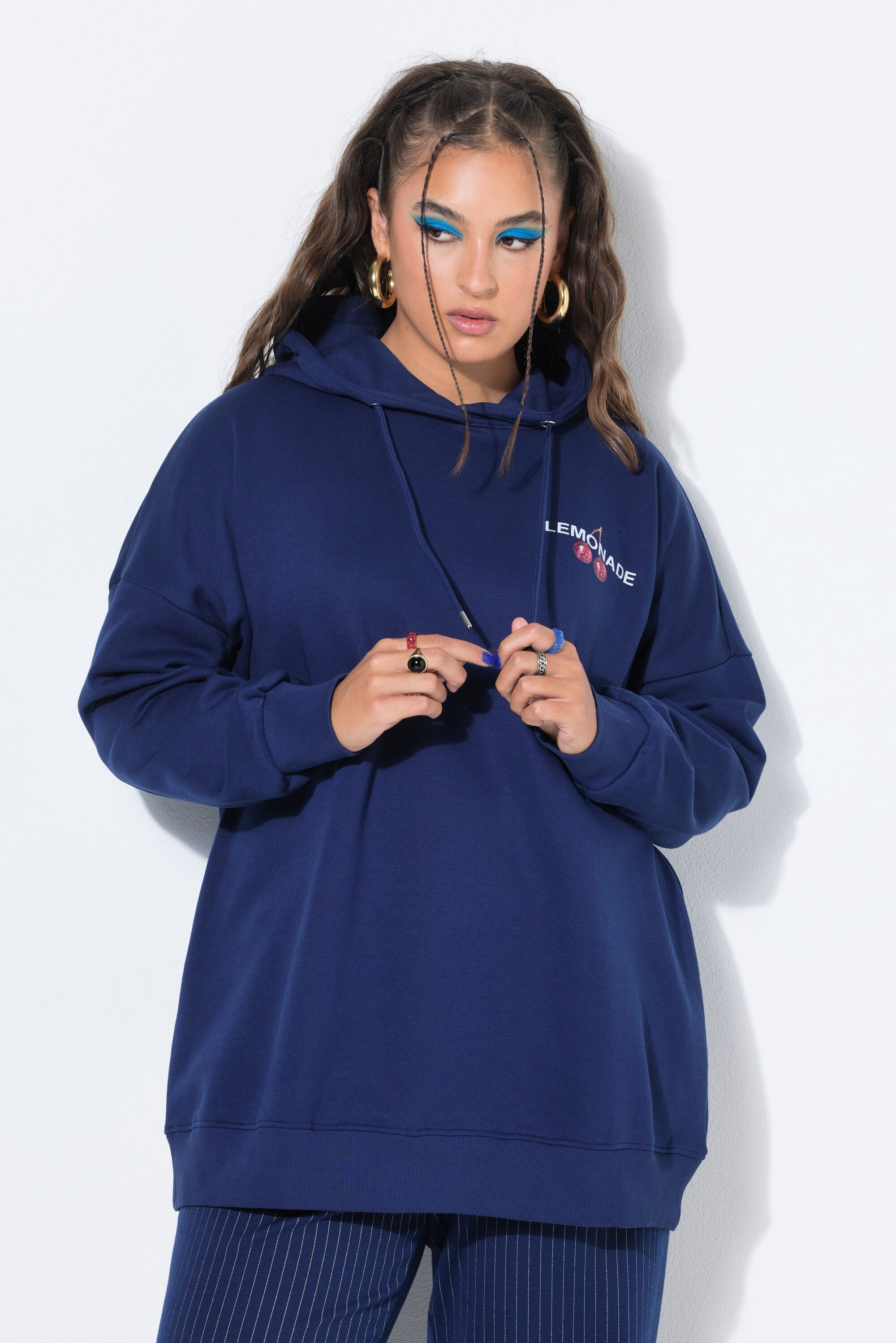 Sweatshirt Hoodie oversized Lemonade-Print Kapuze