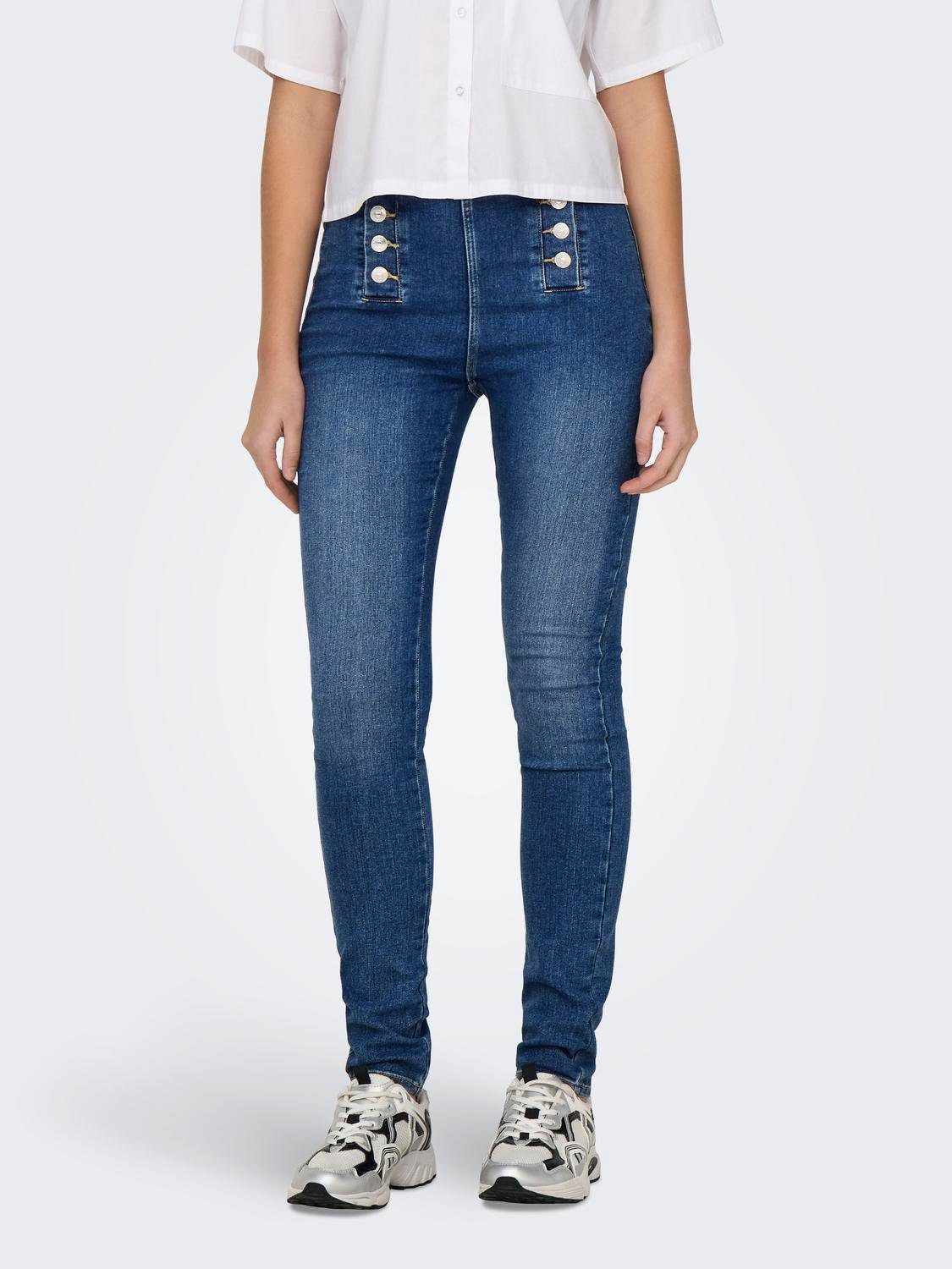 ONLY Skinny-fit-Jeans ONLDAISY HW BUTTON SKINNY günstig online kaufen