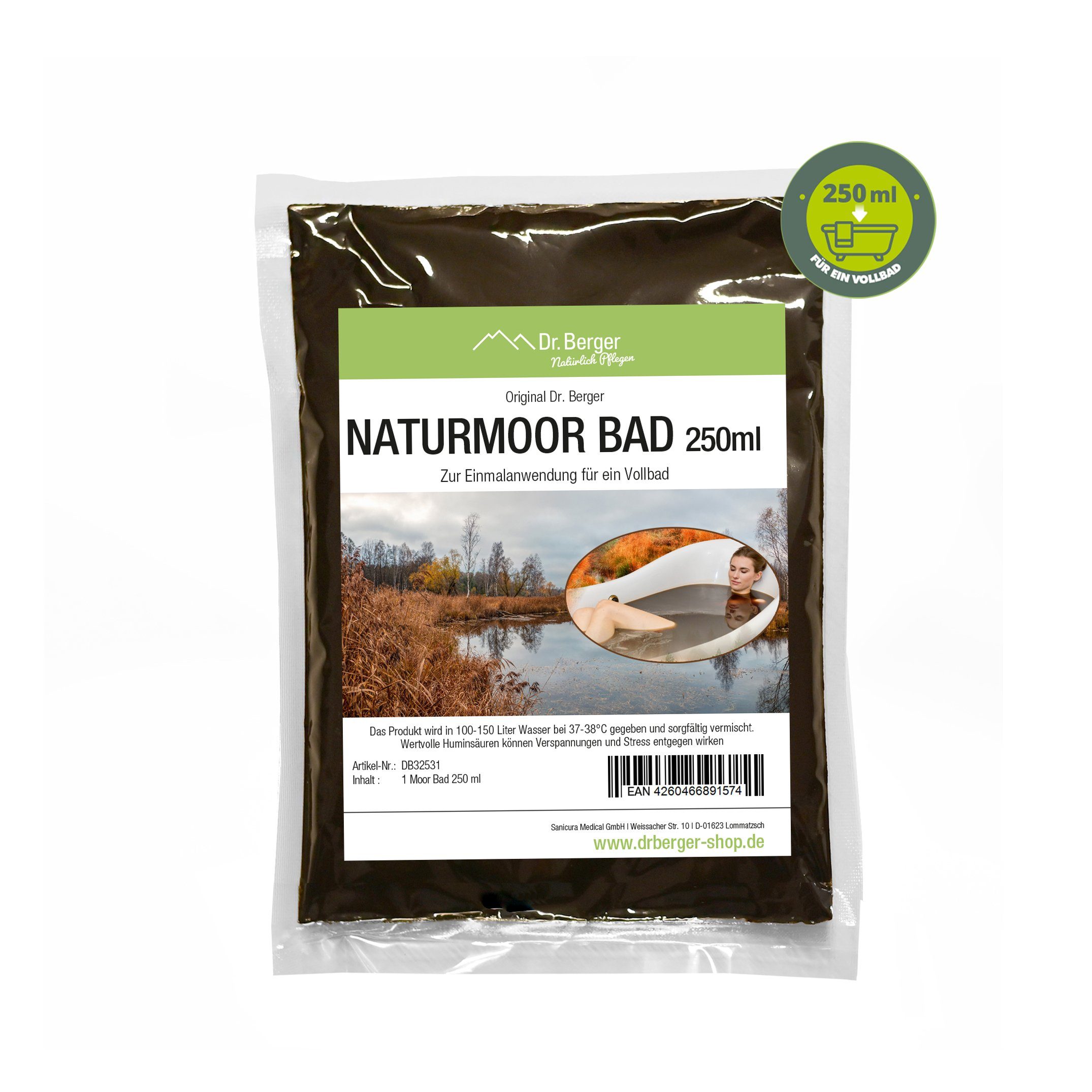 Dr. Berger Moorbad Naturmoor Bad, 100 % natürliches Moor