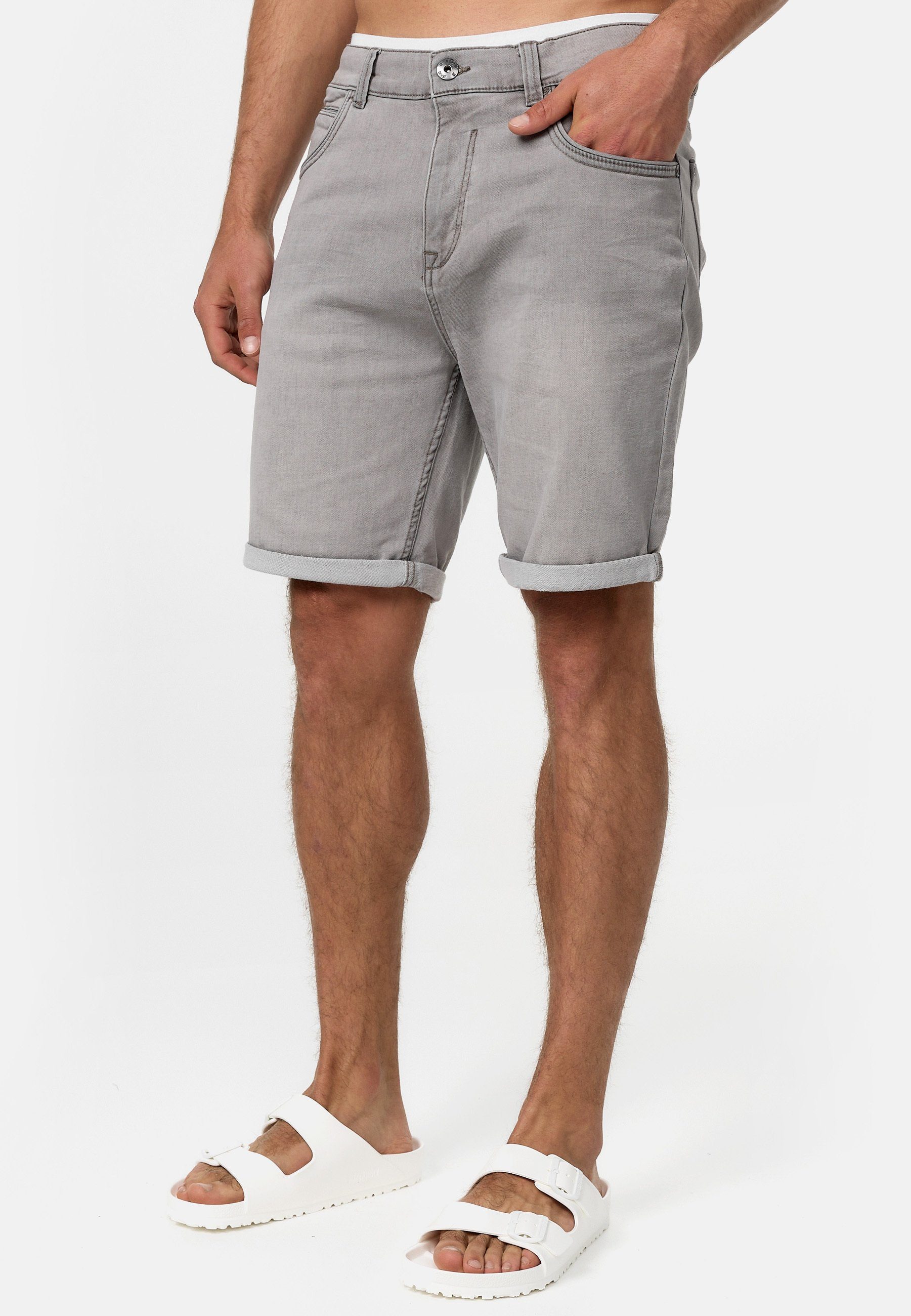 INDICODE Jeansshorts Herren Lonar Jeans Shorts Herrenshorts Moderne und luftig leichte Herren Jeans-Shorts – Bild 3 von 5