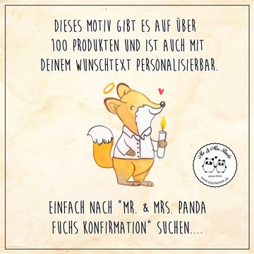Mr. & Mrs. Panda Windlicht Fuchs Konfirmation - Transparent - Geschenk, Konfirmation Geschenk, G (1 St), Liebevolles Design