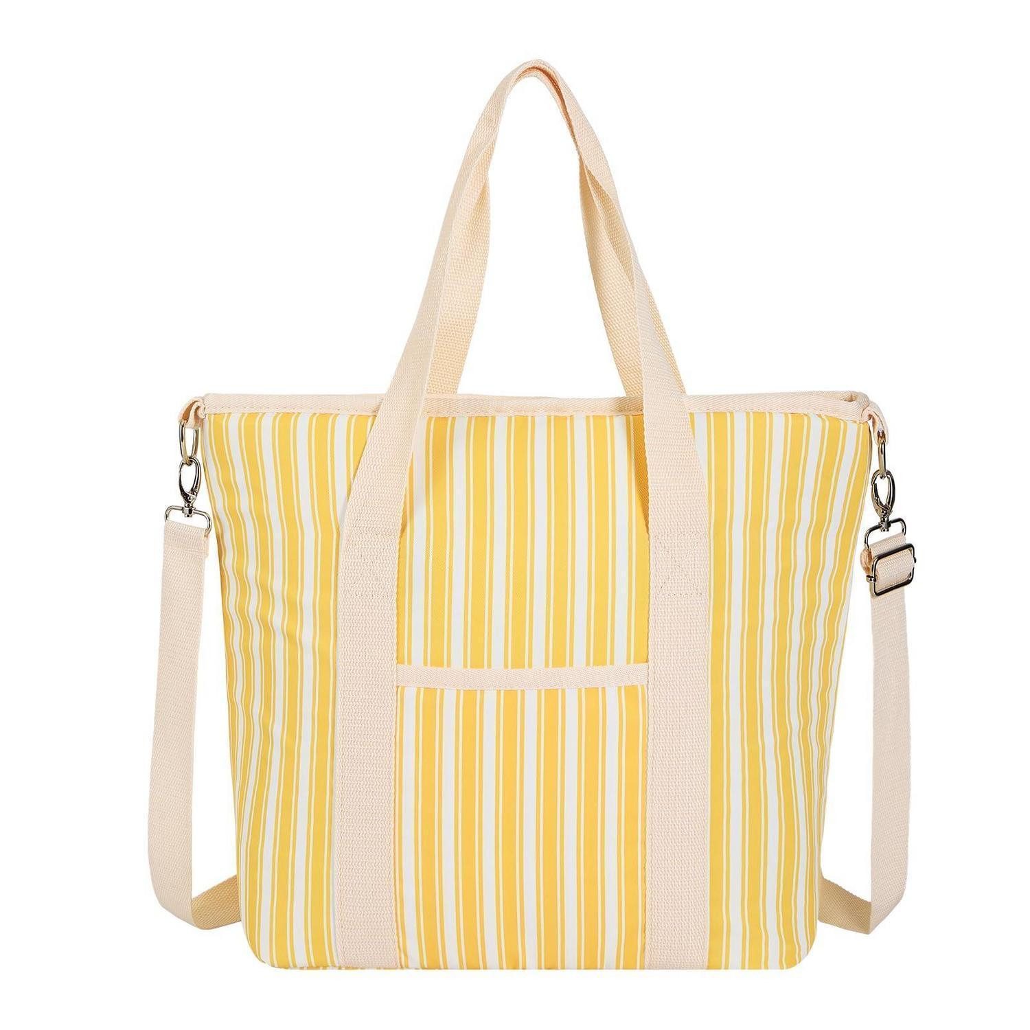 LuxusKollektion Kühltasche Kühltasche isolierte 9L 15L 29L Schulterriemen 29L B-Gelbe Streifen