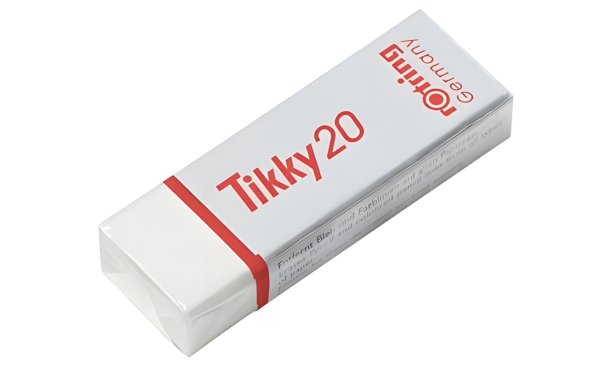 ROTRING Radiergummi Rotring Radierer Tikky 20, Polyvynilchlorid, 22 x13 x66 mm