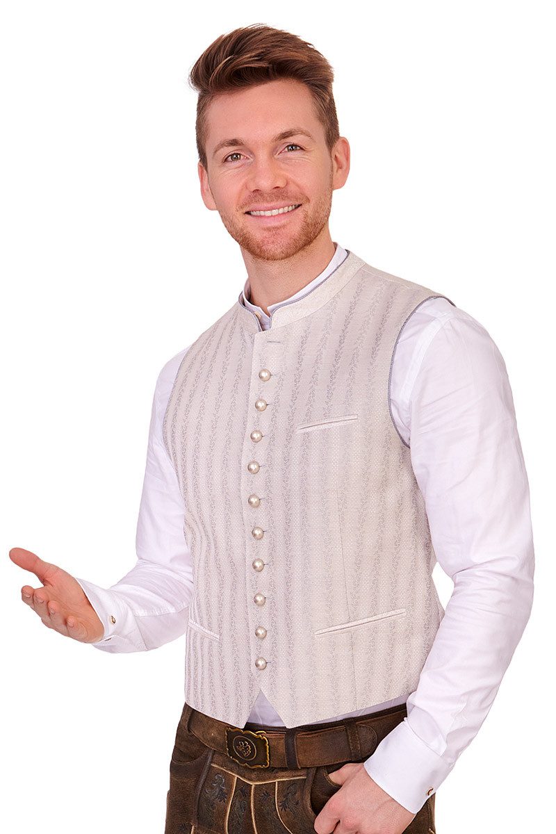 Alpenwahnsinn Trachtenweste Trachtenweste - SILVAN - champagner