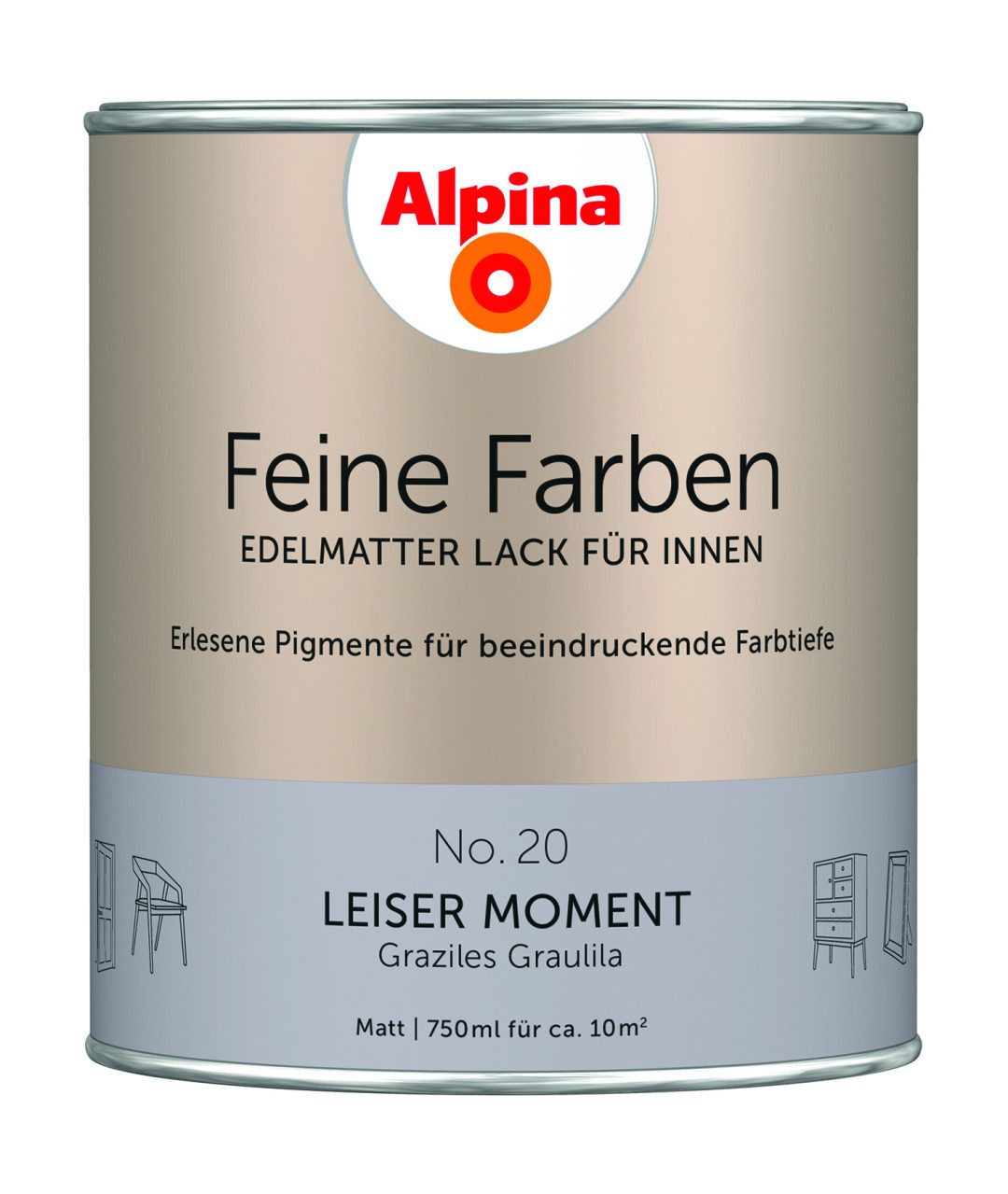 Alpina Wandfarbe Alpina Feine Farben Lack No. 20 Leiser Moment -. € 25,19, (€ 33,59 pro 1 l).
