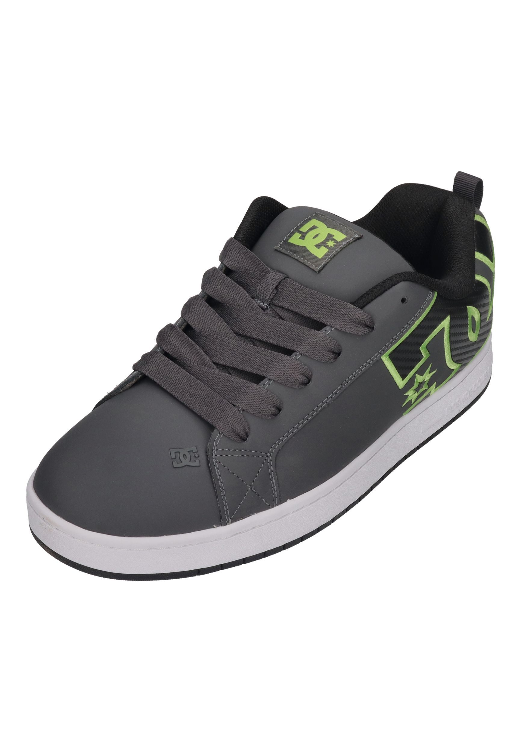 DC Shoes COURT GRAFFIK Skateschuh Grey Black Green günstig online kaufen