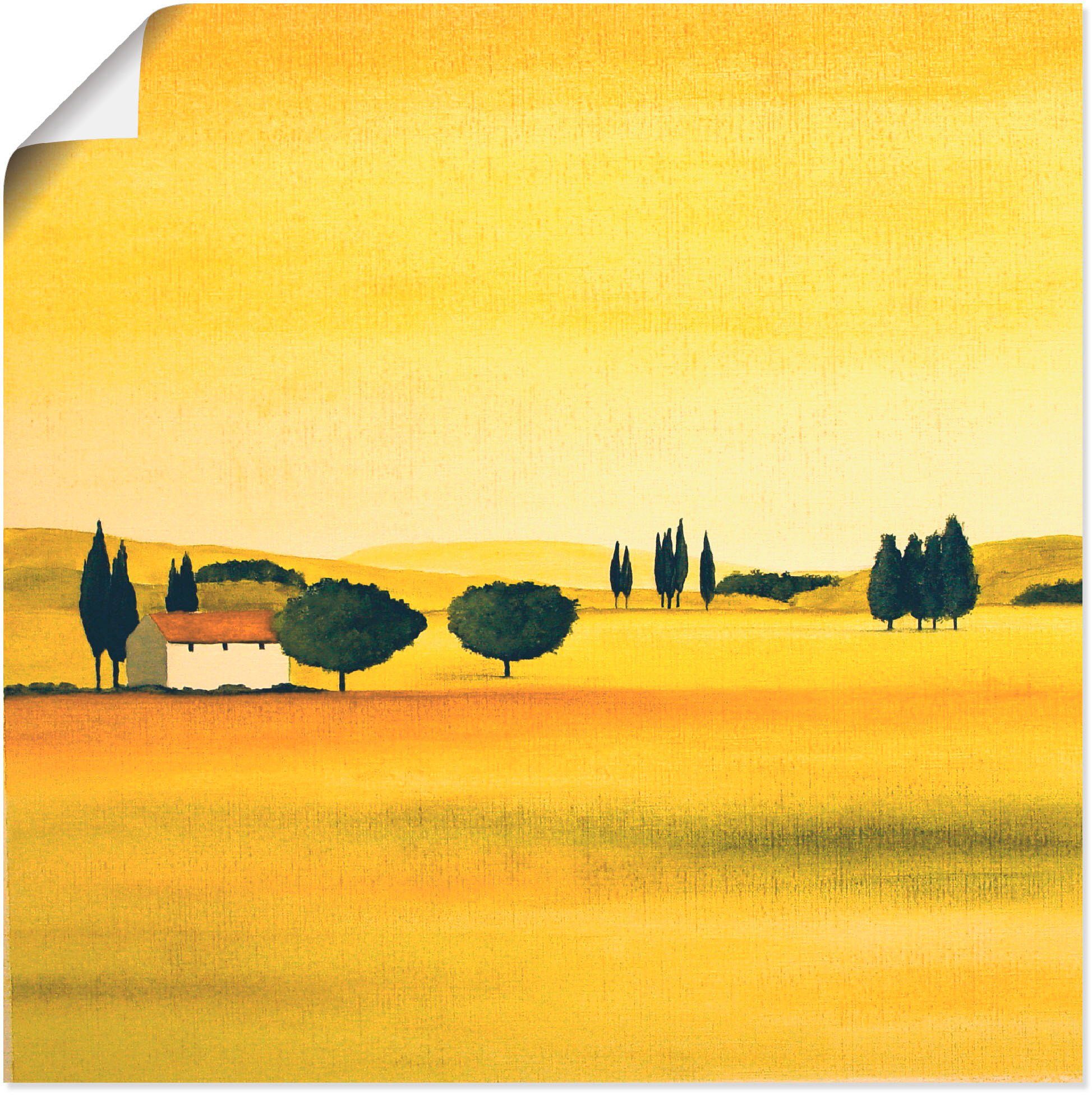 Artland Wandbild Sonniger Tag I, Felder (1 St), als Leinwandbild, Wandaufkleber oder Poster in versch. Größen