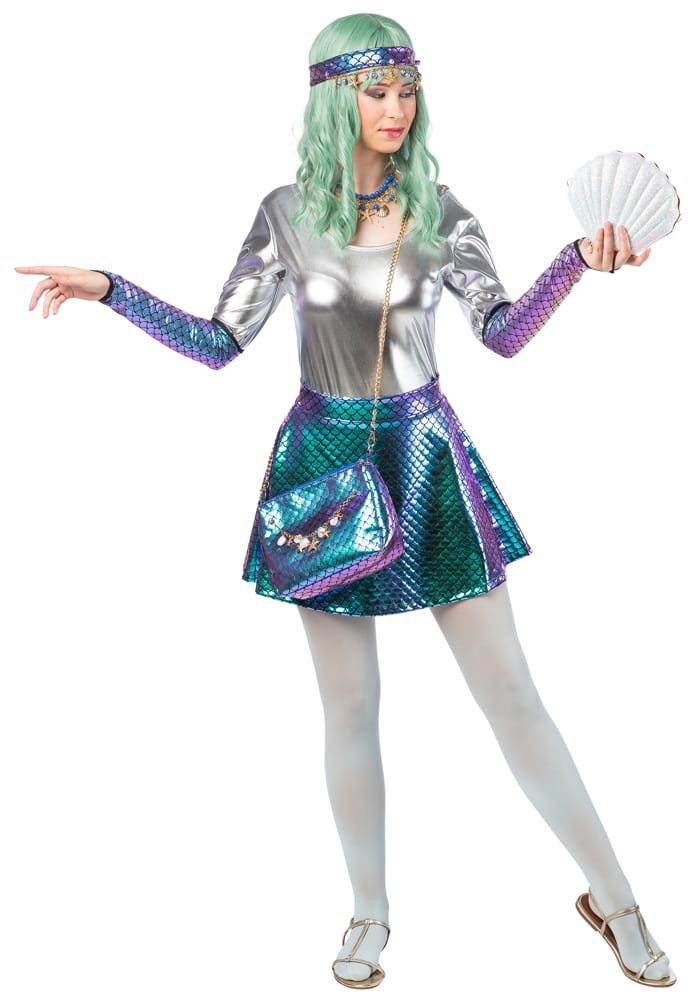 Orlob Kostüm Rock Meerjungfrau lila türkis