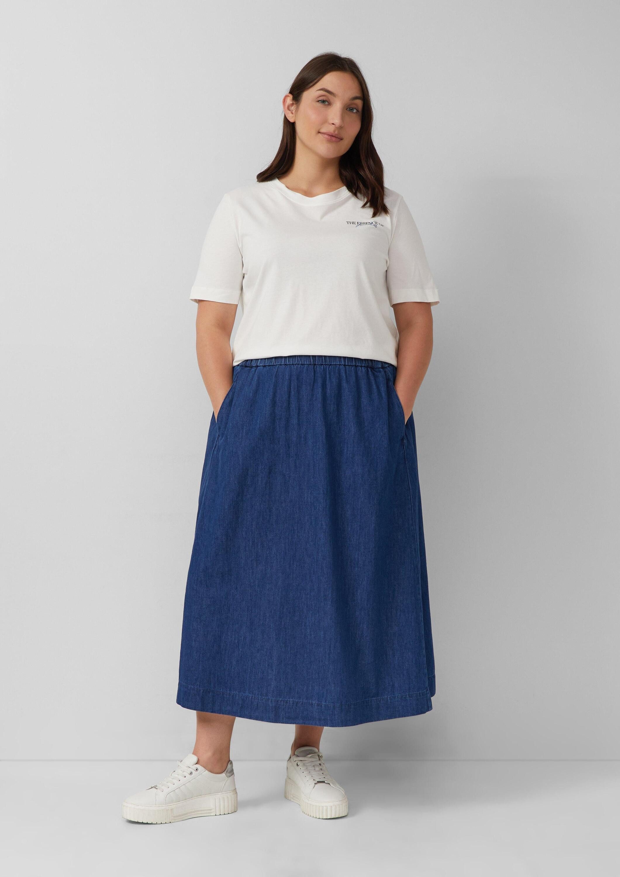 s.Oliver Midirock Rock Denimrock in Midi-Länge mit Eingrifftaschen günstig online kaufen