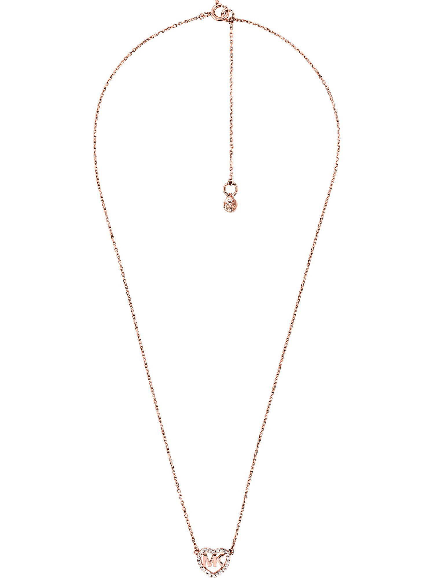 MICHAEL KORS Collier Michael Kors Damen-Kette 925er Silber Farbstein