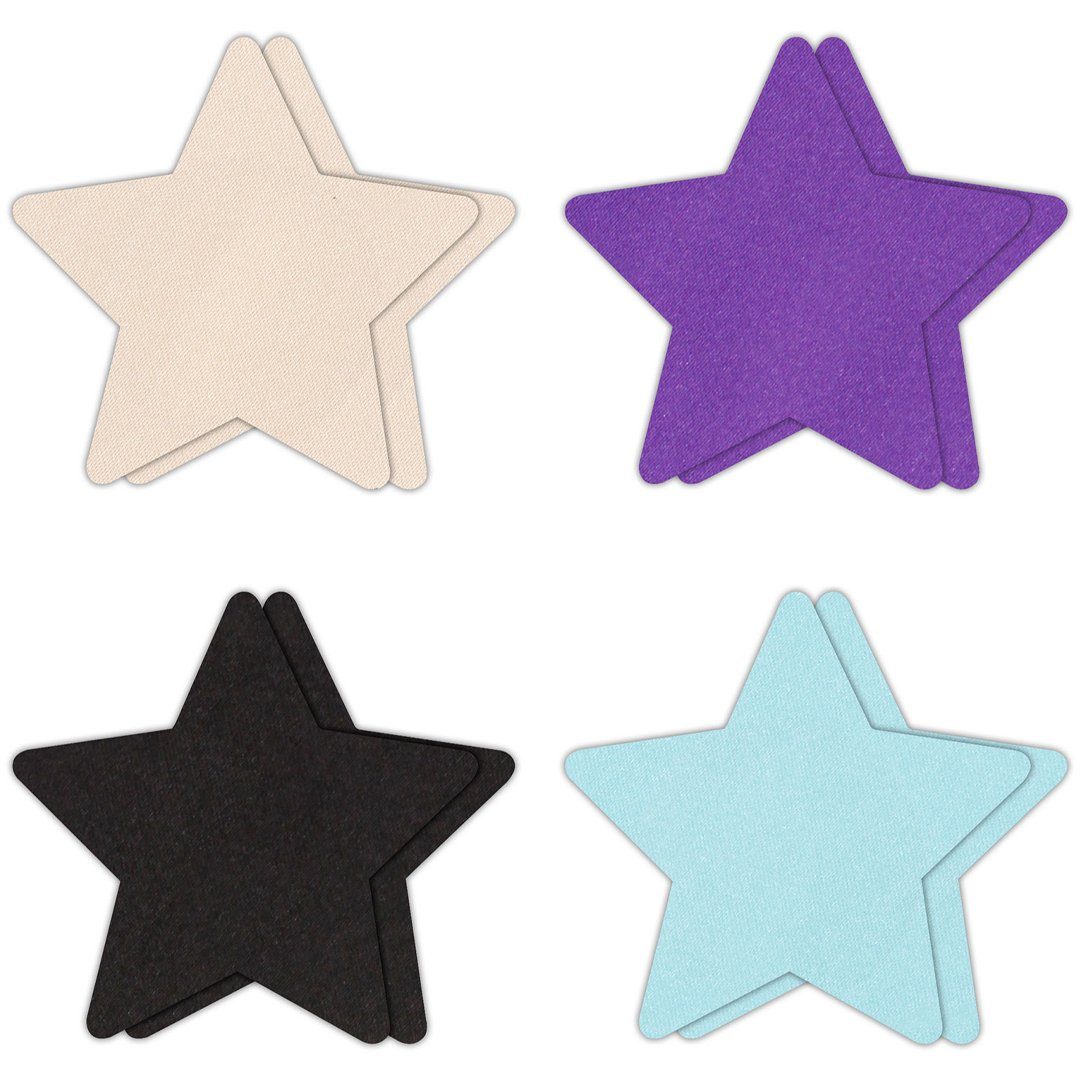 NS Novelties Brustwarzenabdeckung 4 Paar Nippelpasties Sterne Nippelsticker