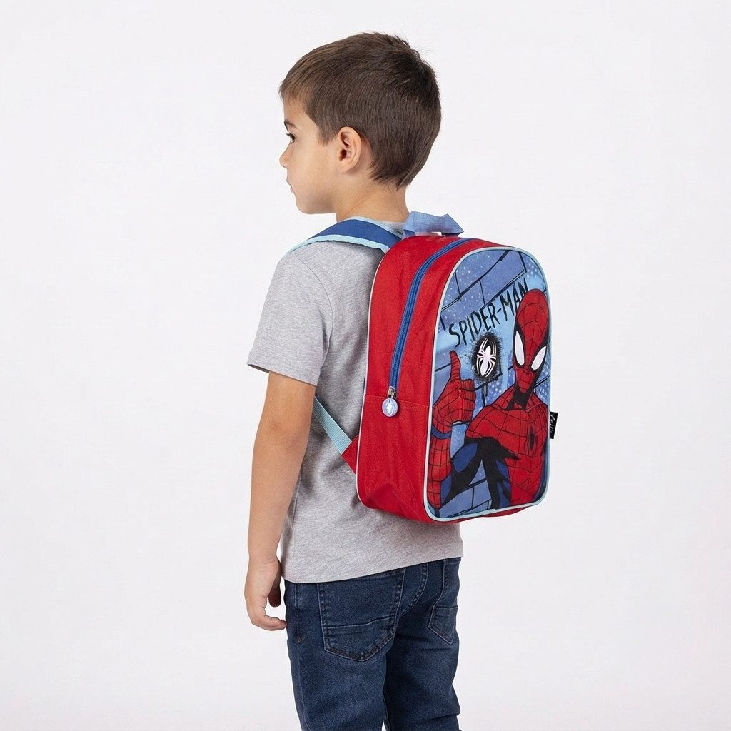 BrandMac Kindergartentasche Marvel Spider-Man Rucksack für Kinder Hero Rot Blau Kindergarten – Bild 5 von 5