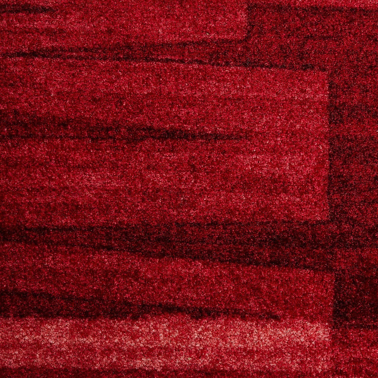 8.5 Rot Läufer rechteckig, Via Höhe: Veneto, Floordirekt, 1A mm,