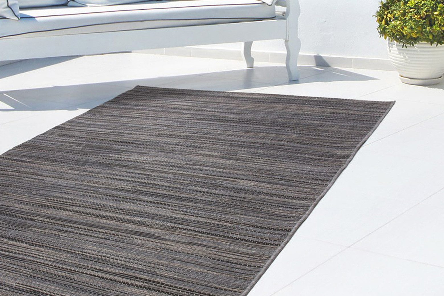 LALEE Läufer Sunset 600, rechteckig, Höhe: 7 mm, In- und Outdoor geeignet, pflegeleicht, Wohnzimmer