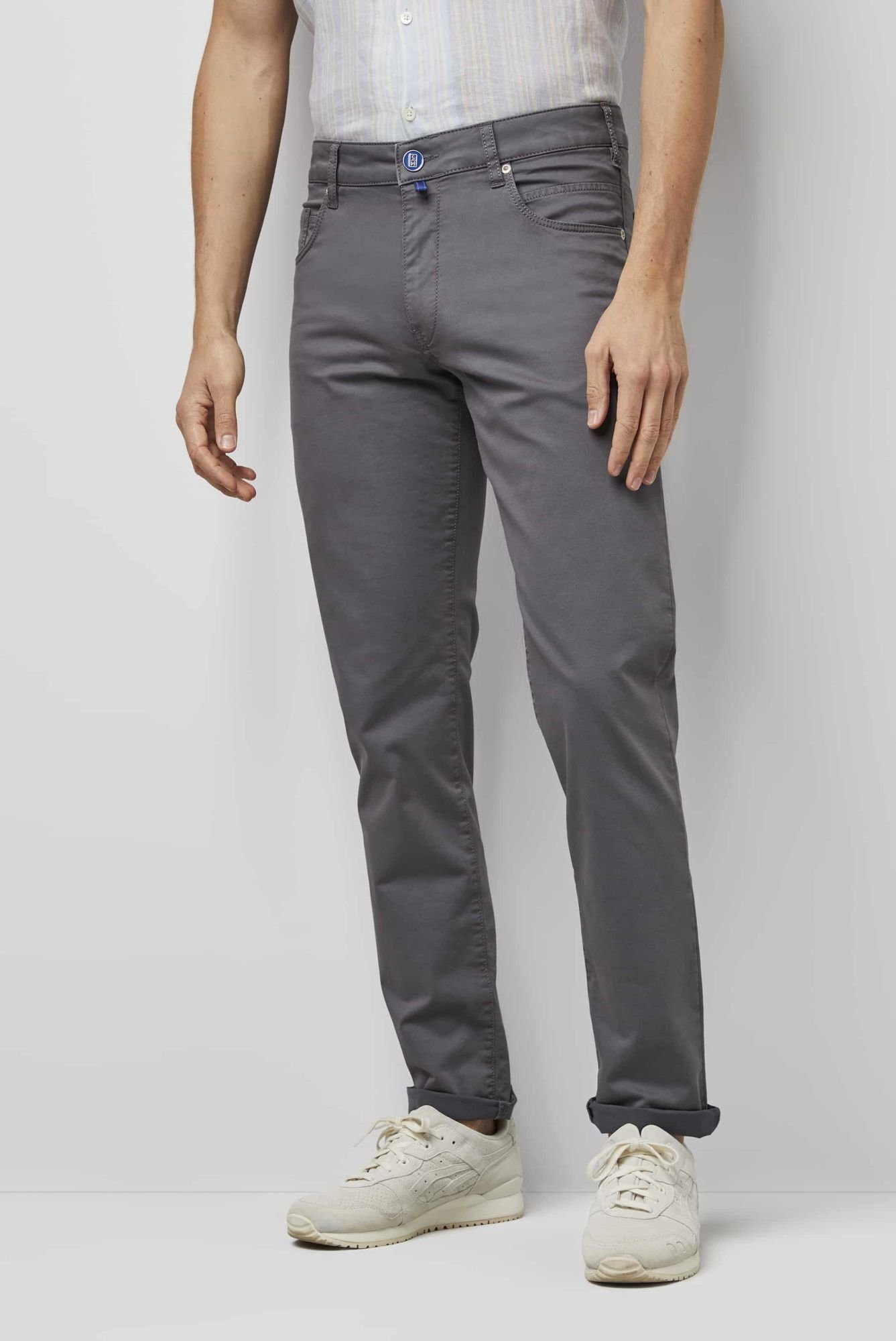 Stoffhose MEYER Five-Pocket grau