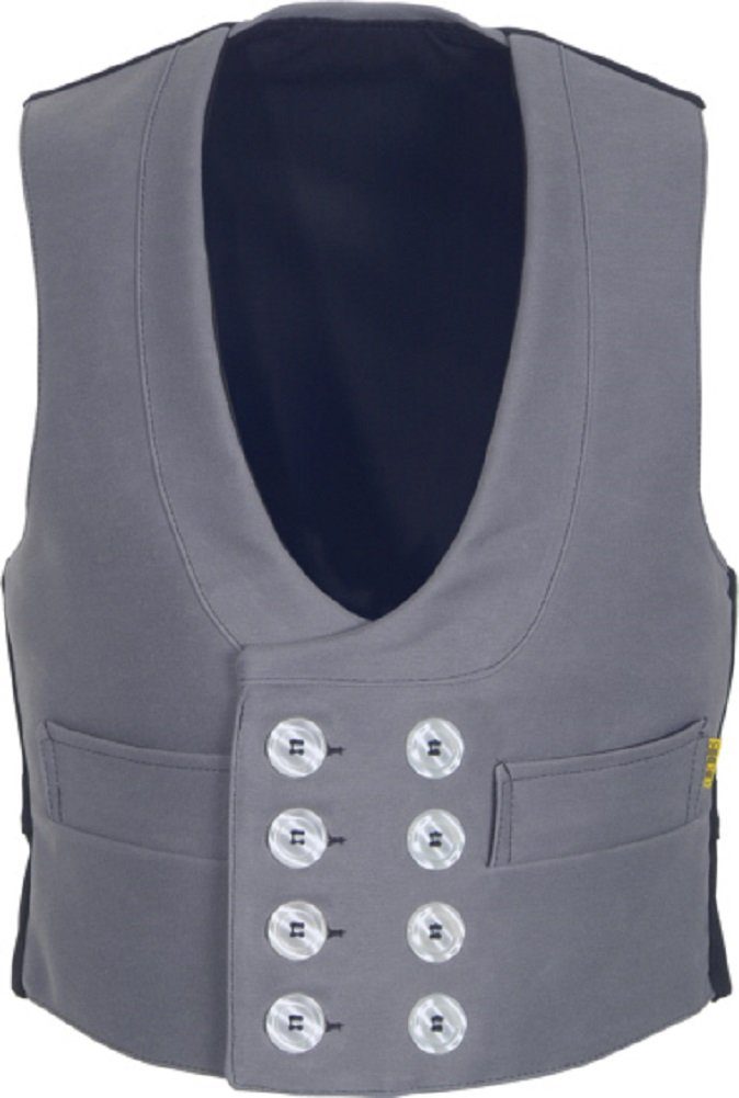 JOB Arbeitsweste Zunftweste Doppel-Pilot grau