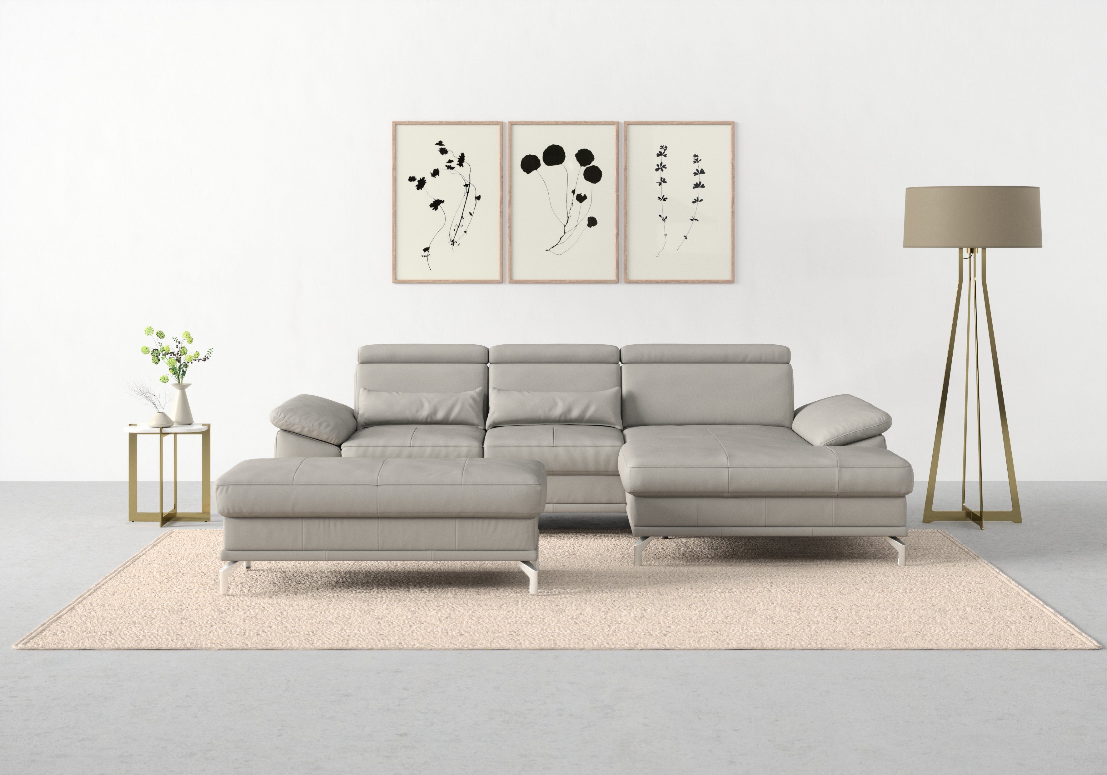 sit&more Ecksofa Cabrio L-Form, mit Sitztiefenverstellung, günstig online kaufen