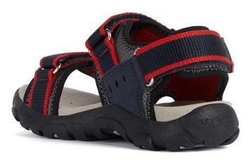 Geox JR SANDAL STRADA Sandale, Sommerschuh, Klettschuh, Sandalette, mit Fersenklettverschluss