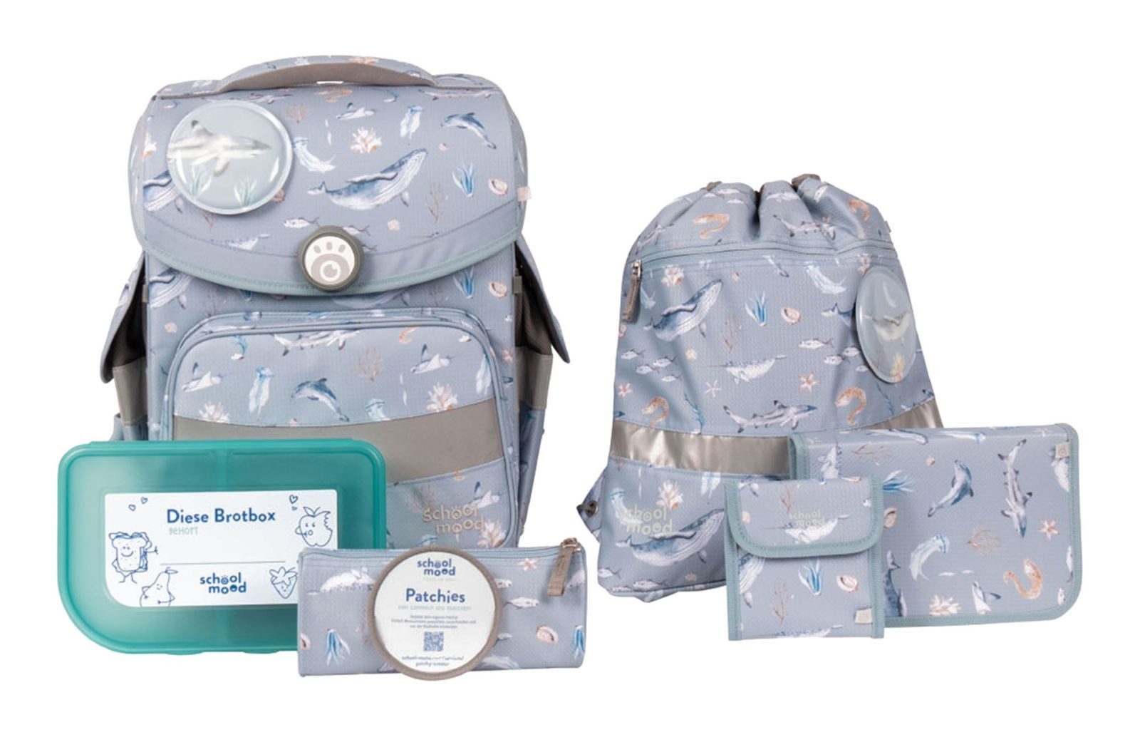 SCHOOL-MOOD® Schulranzen Timeless Nordic Collection (Set, 6-tlg)