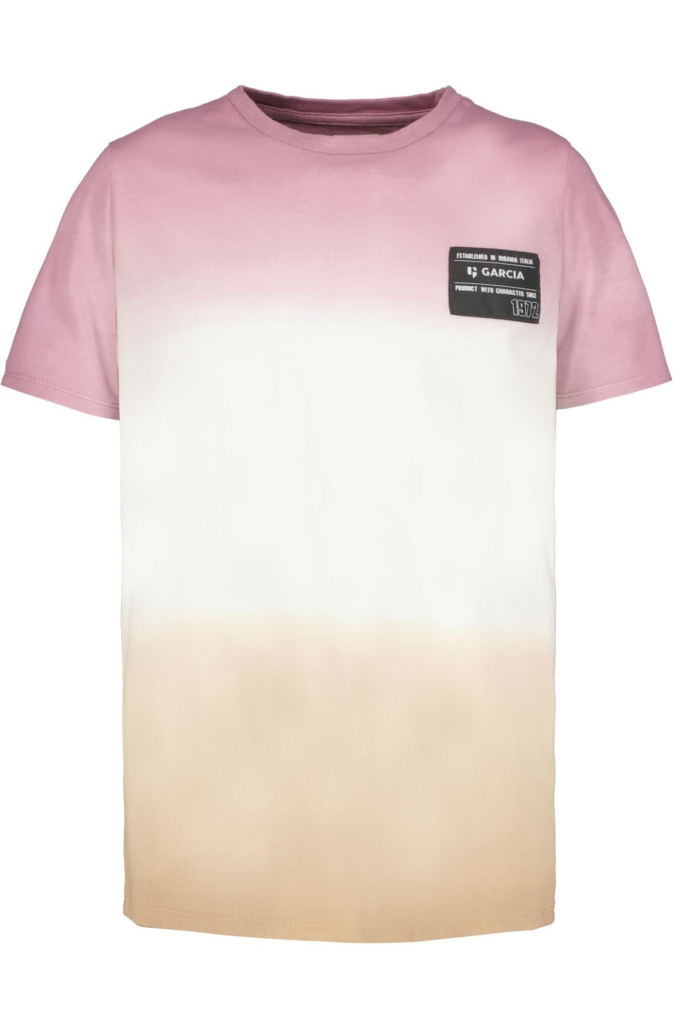 Garcia T-Shirt mit Farbverlauf off white