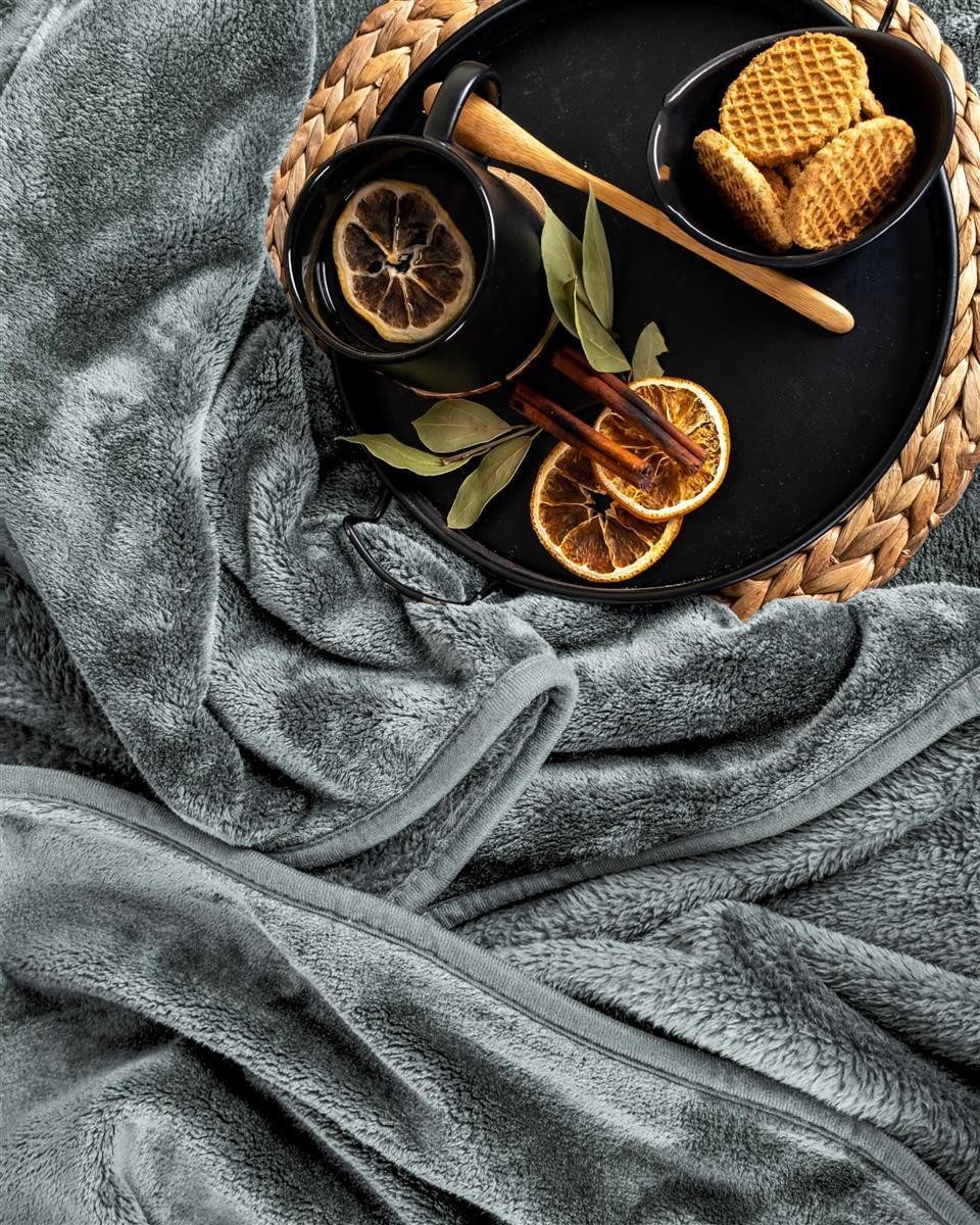 Wohndecke Cashmere-Feeling Kuscheldecke super weich & flauschig – Fleecedecke, Gräfenstayn, dicke & warme Sofadecke, Wohndecke & Tagesdecke - Überwurf Sofa, Couch