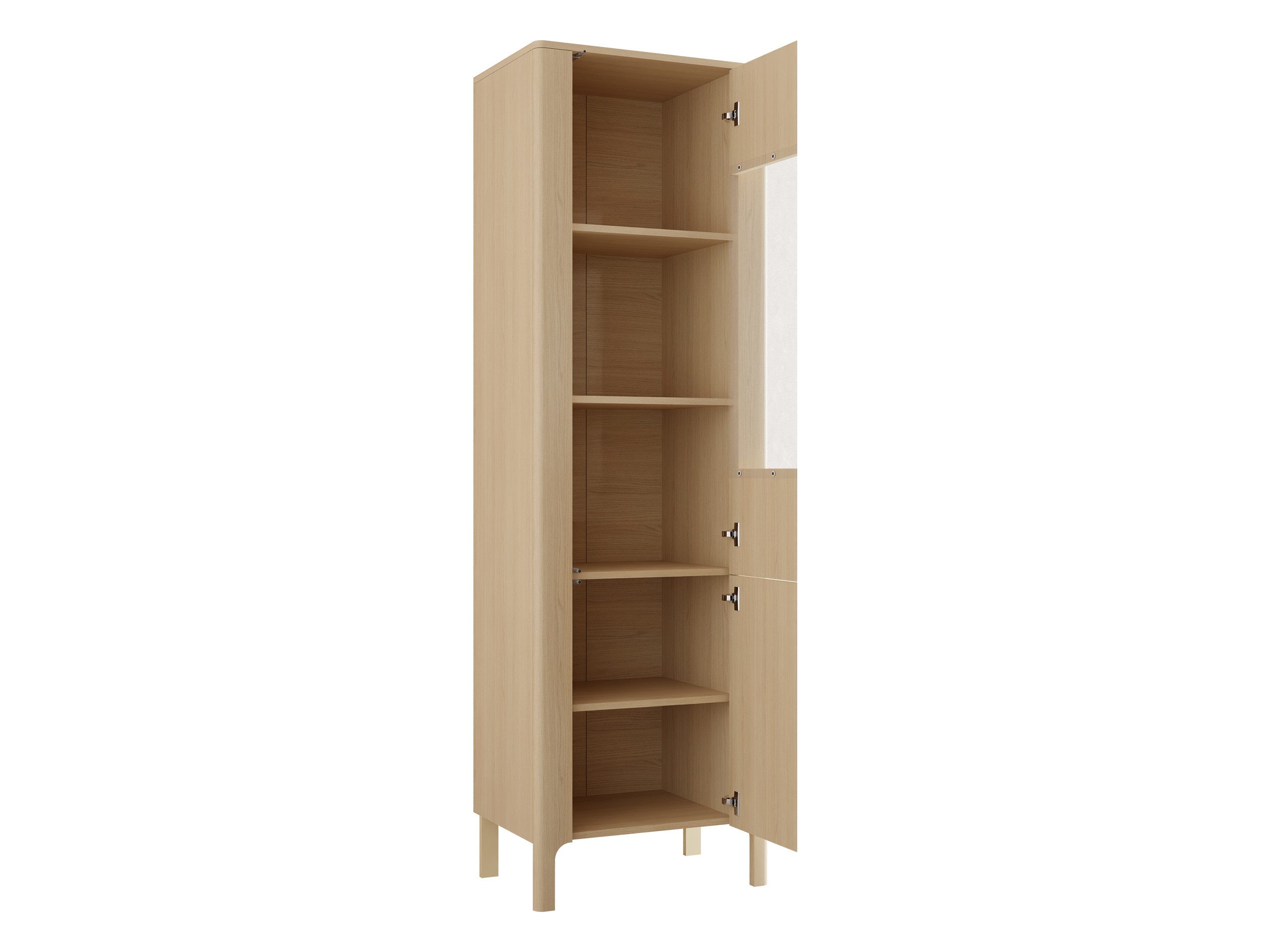 MIRJAN24 Vitrine Malumi MM04 2D (mit zwei Drehtüren) Griffloses Öffnungssystem push to open