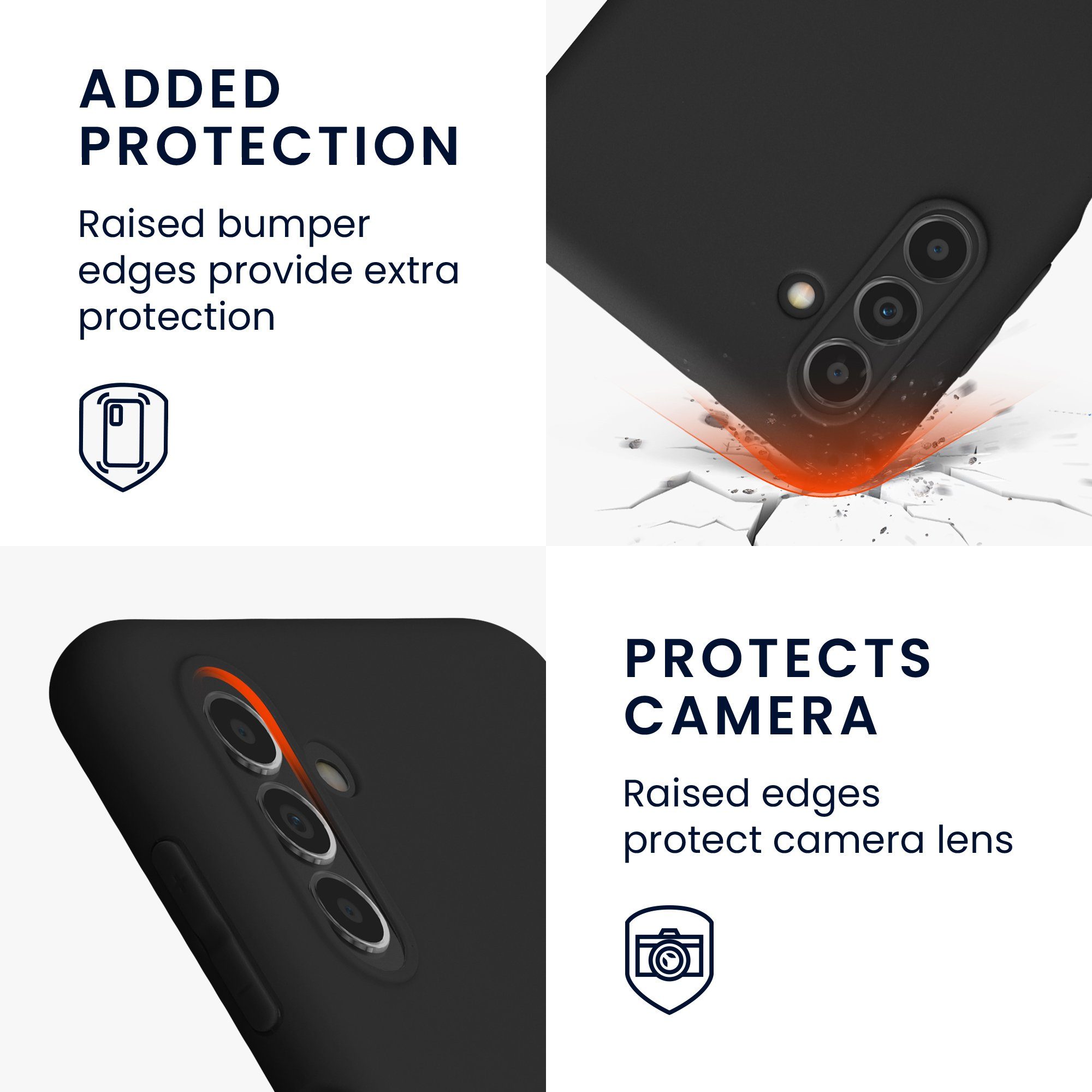 kwmobile Handyhülle Hülle für Samsung Galaxy A04s, Hülle Silikon - Soft Handyhülle - Handy Case Cover