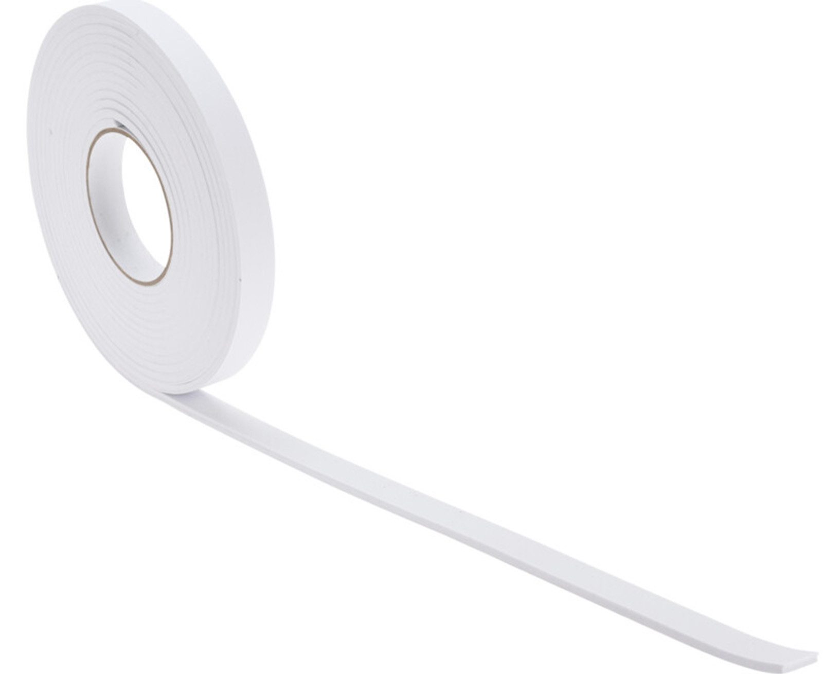 Koopman Dichtungsband 2 cm Weiß 6 Meter Rolle, (Stück, 1-St., Packung), 600x2x0,5cm, auf Rolle, EVA-Schaum, selbstklebend, vielseitig – Bild 2 von 3