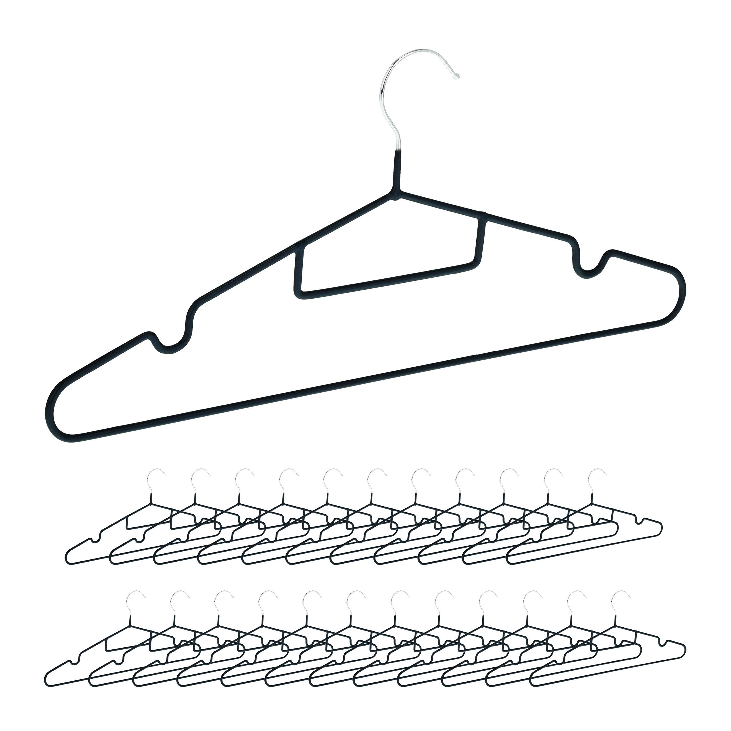 relaxdays Kleiderbügel Gummierte Kleiderbügel im 24er Set, (24er Set) günstig online kaufen