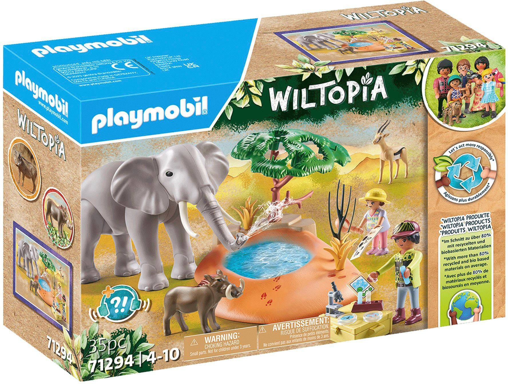 Playmobil® Konstruktions-Spielset Spritztour zum Wasserloch (71294), Wiltopia, (35 St), teilweise aus recyceltem Material; Made in Europe