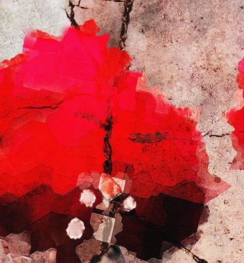 MyMaxxi Dekorationsfolie Türtapete Blüten auf abstraktem Hintergrund Türbild Türaufkleber Folie