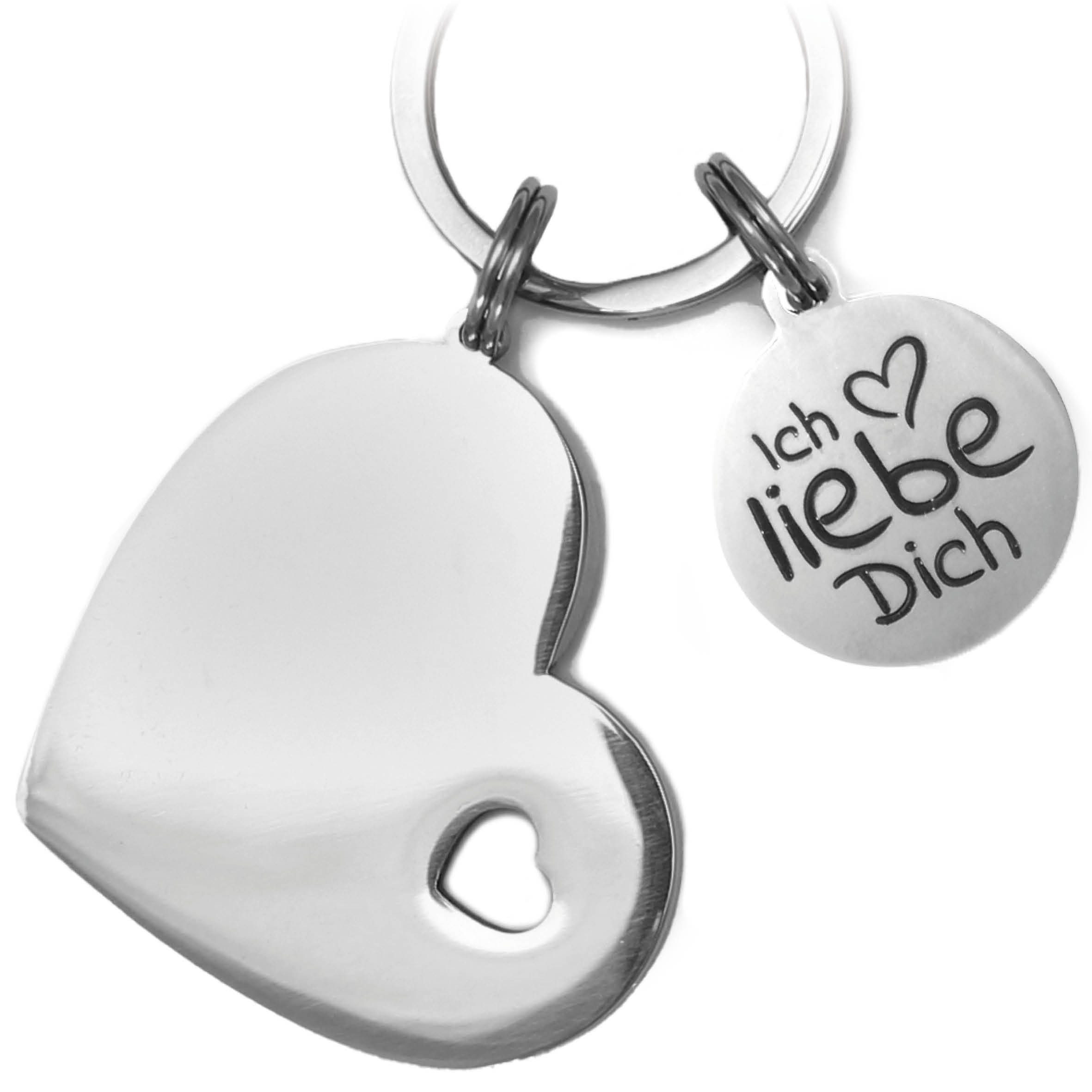 SONNBÄR Schlüsselanhänger Ich liebe dich Herz Geschenk Partner Freundin Jah günstig online kaufen