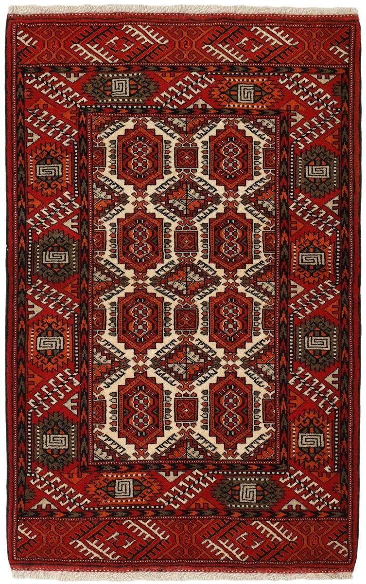 Orientteppich Turkaman 87x131 Handgeknüpfter Orientteppich / Perserteppich, Nain Trading, rechteckig, Höhe: 6 mm
