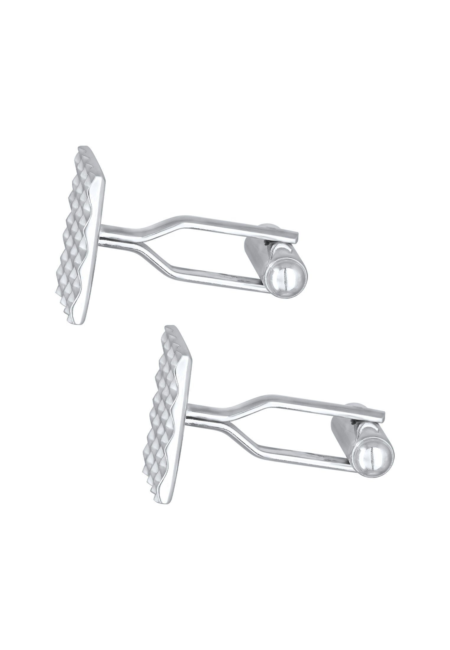 Kuzzoi Manschettenknöpfe Klassisch Pyramiden Design 925 Silber, Geo