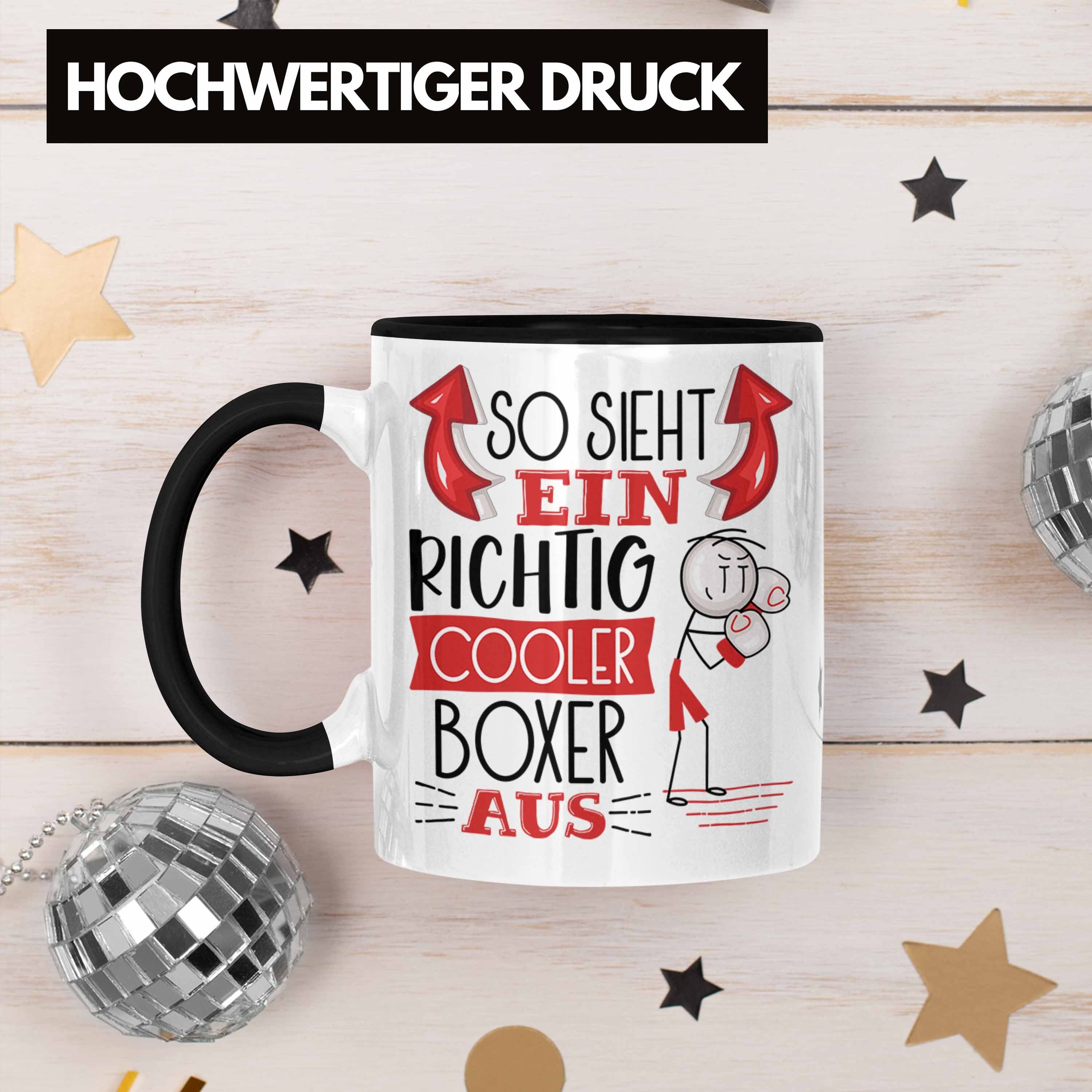 Geschenkid Trendation Boxer Aus Boxer Sieht Cooler So Tasse Tasse Geschenk Schwarz Richtig Ein