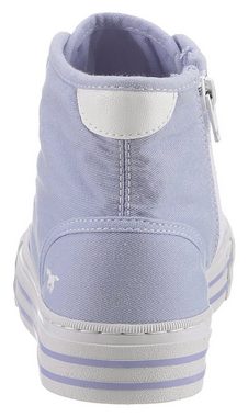 Mustang Shoes Plateausneaker, Schnürschuh, Freizeitschuh, High Top-Sneaker mit Reißverschluss