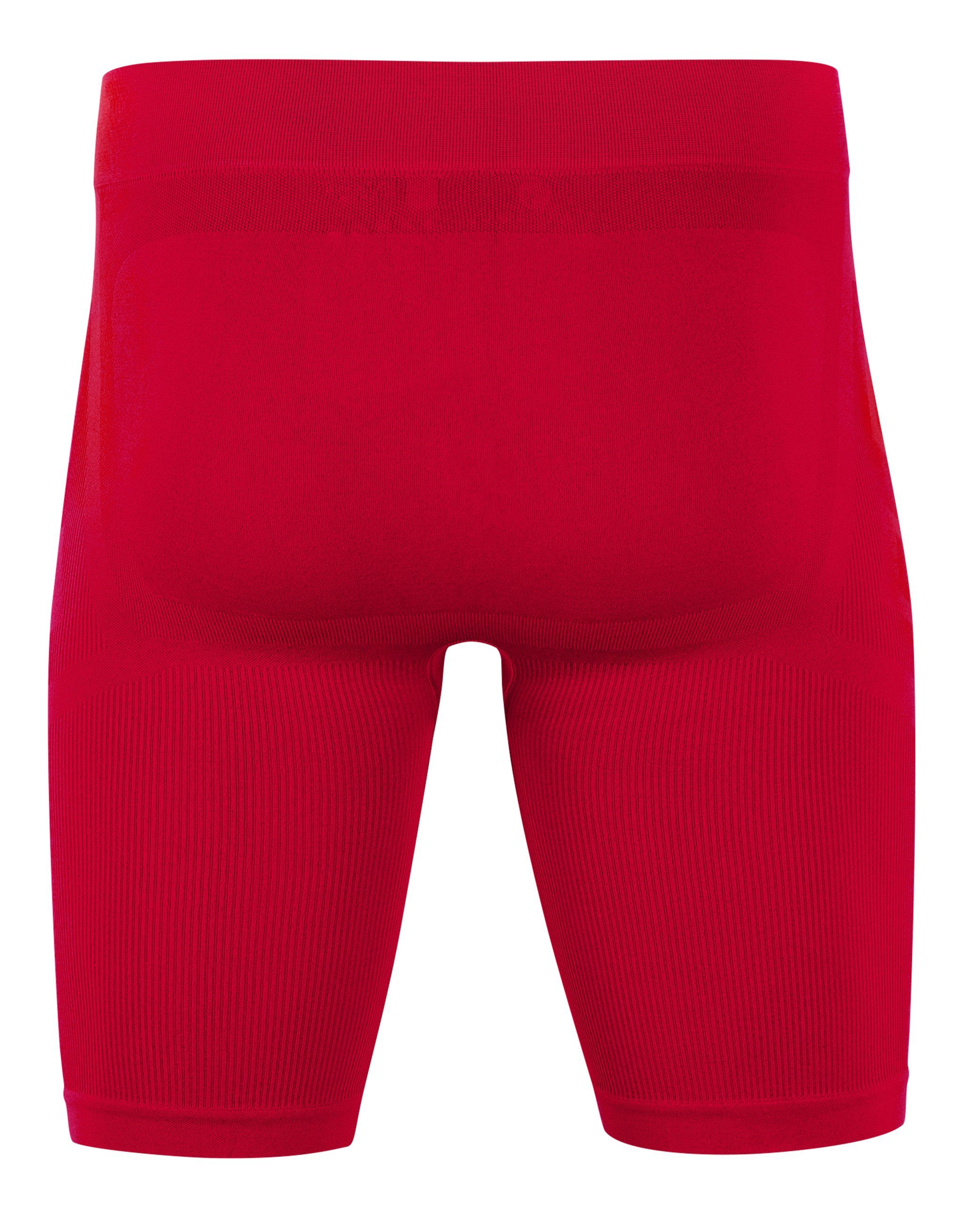 Soul® UP Kurze Radlerhose - Stark Unterziehtights Seamless - Rot WARM