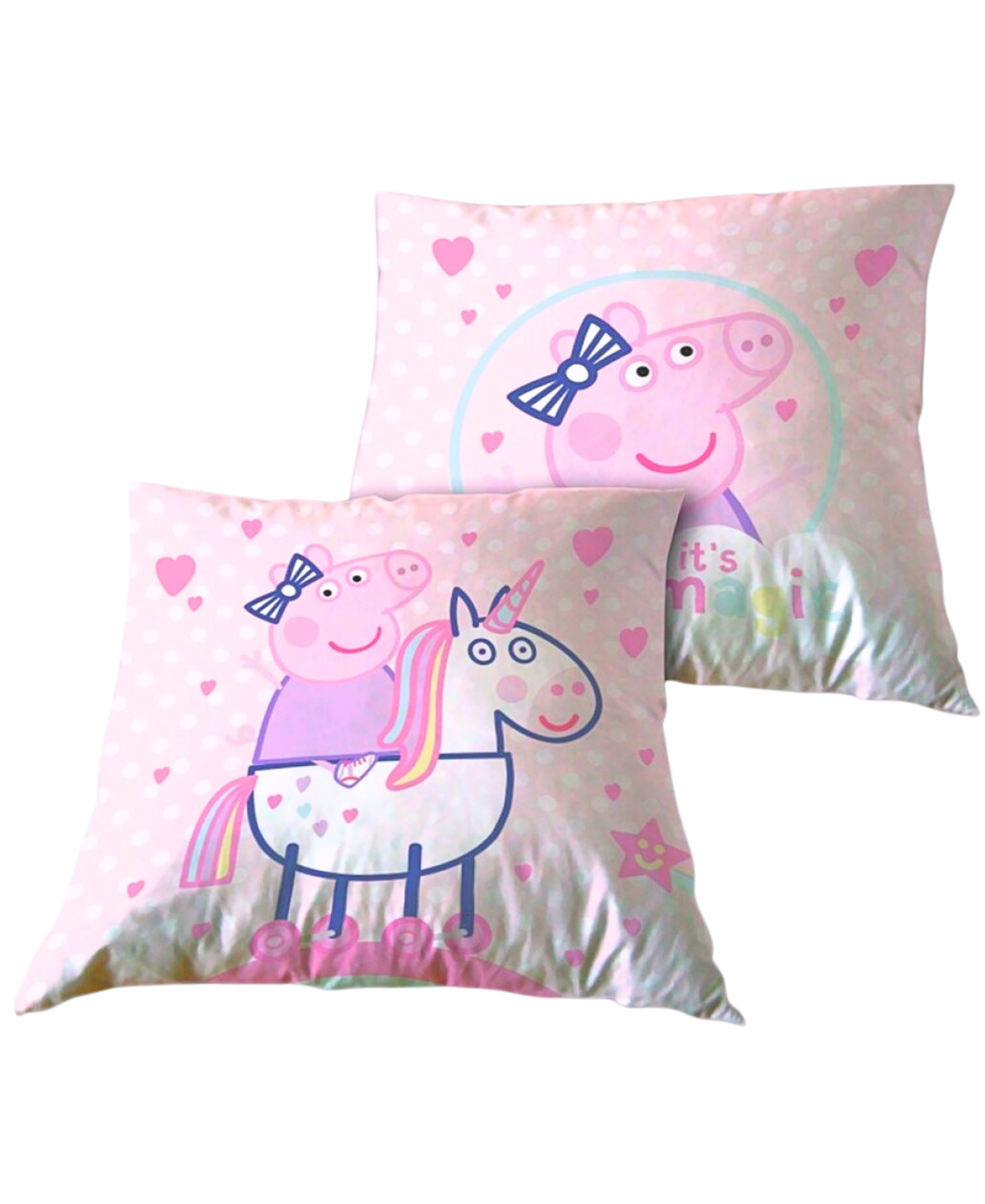 Peppa Pig Dekokissen Peppa Wutz - It´s Magic, Kinder Kuschelkissen 35 x 35 cm