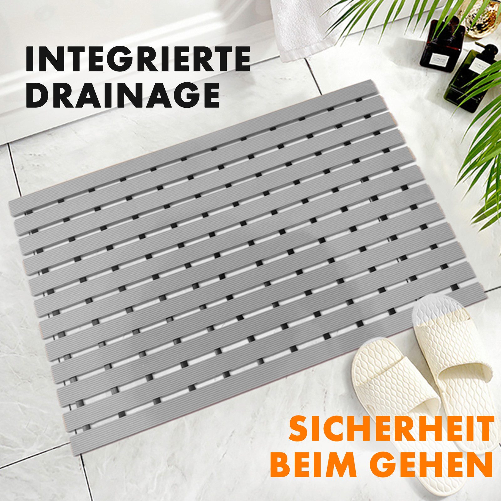 Kubus Duschmatte Antirutsch-Bädermatte mit Drainagefunktion, Vinyl, günstig online kaufen