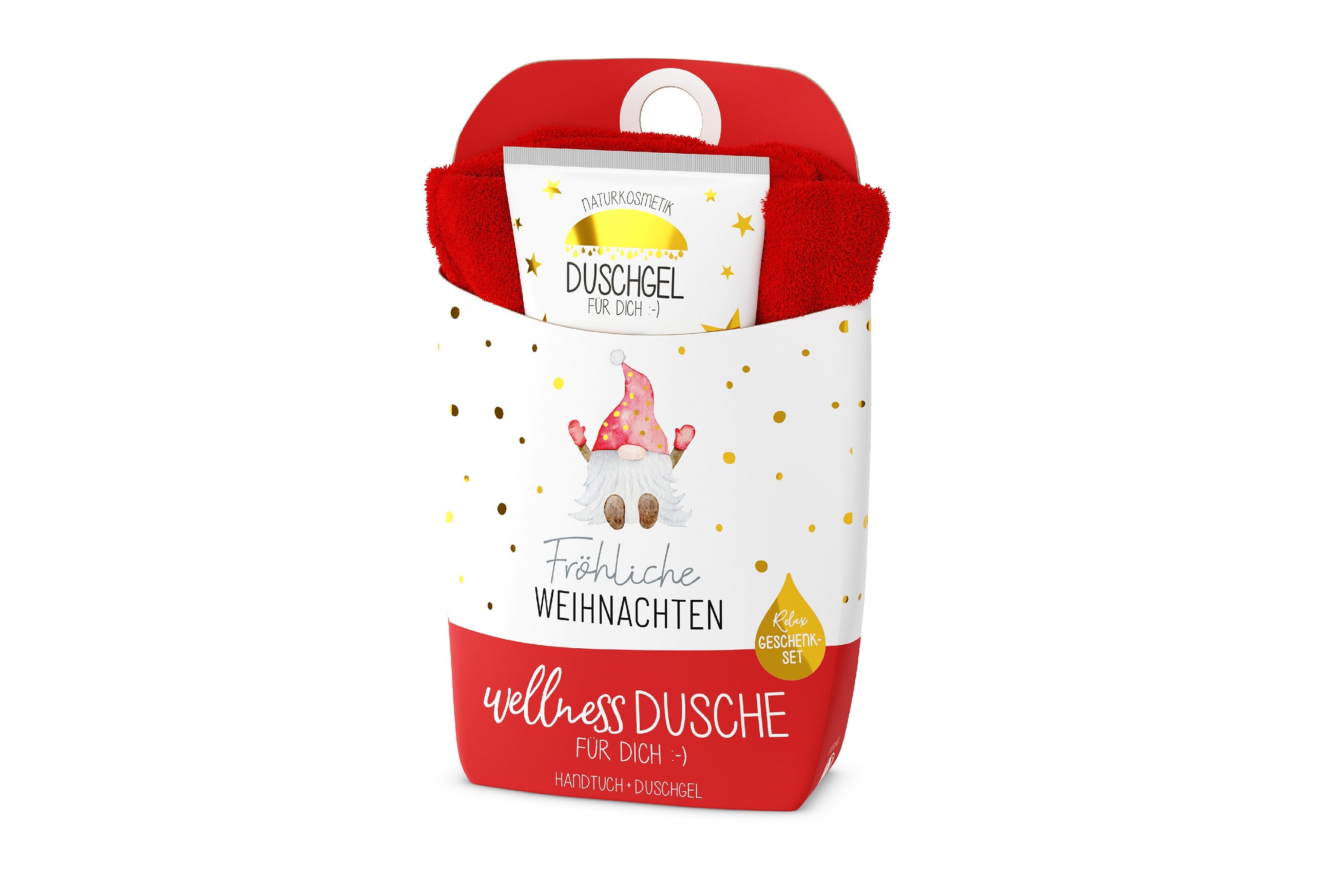 La Vida Seifenspender Wellness-Dusche Geschenkset Duschgel Handtuch Weihnachten la vida